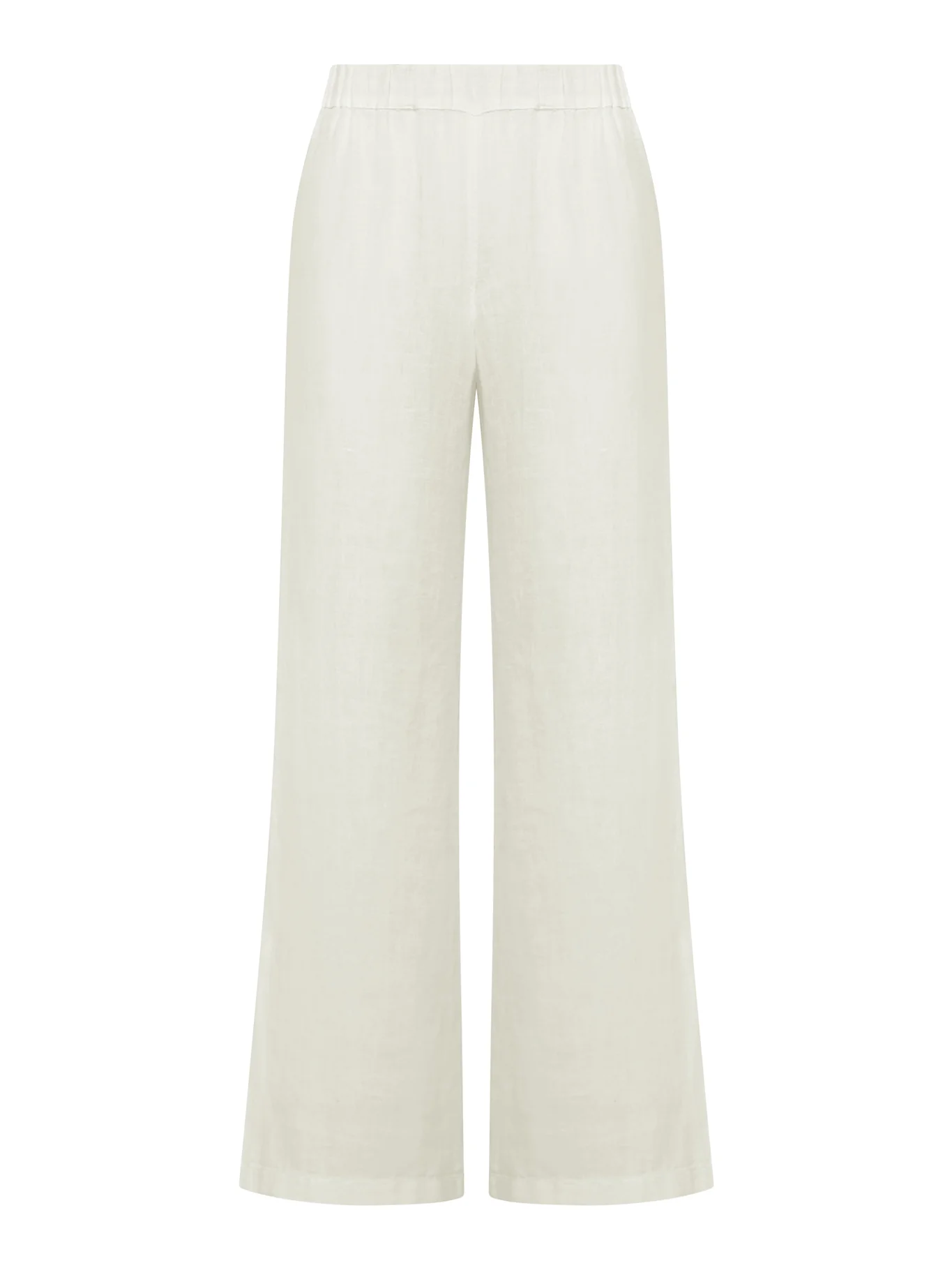 WIDE LEG LINEN TROUSERS