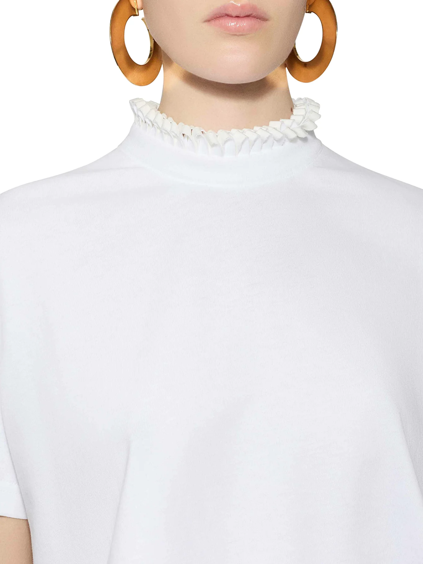 CROPPED COTTON JERSEY T-SHIRT - Image 5
