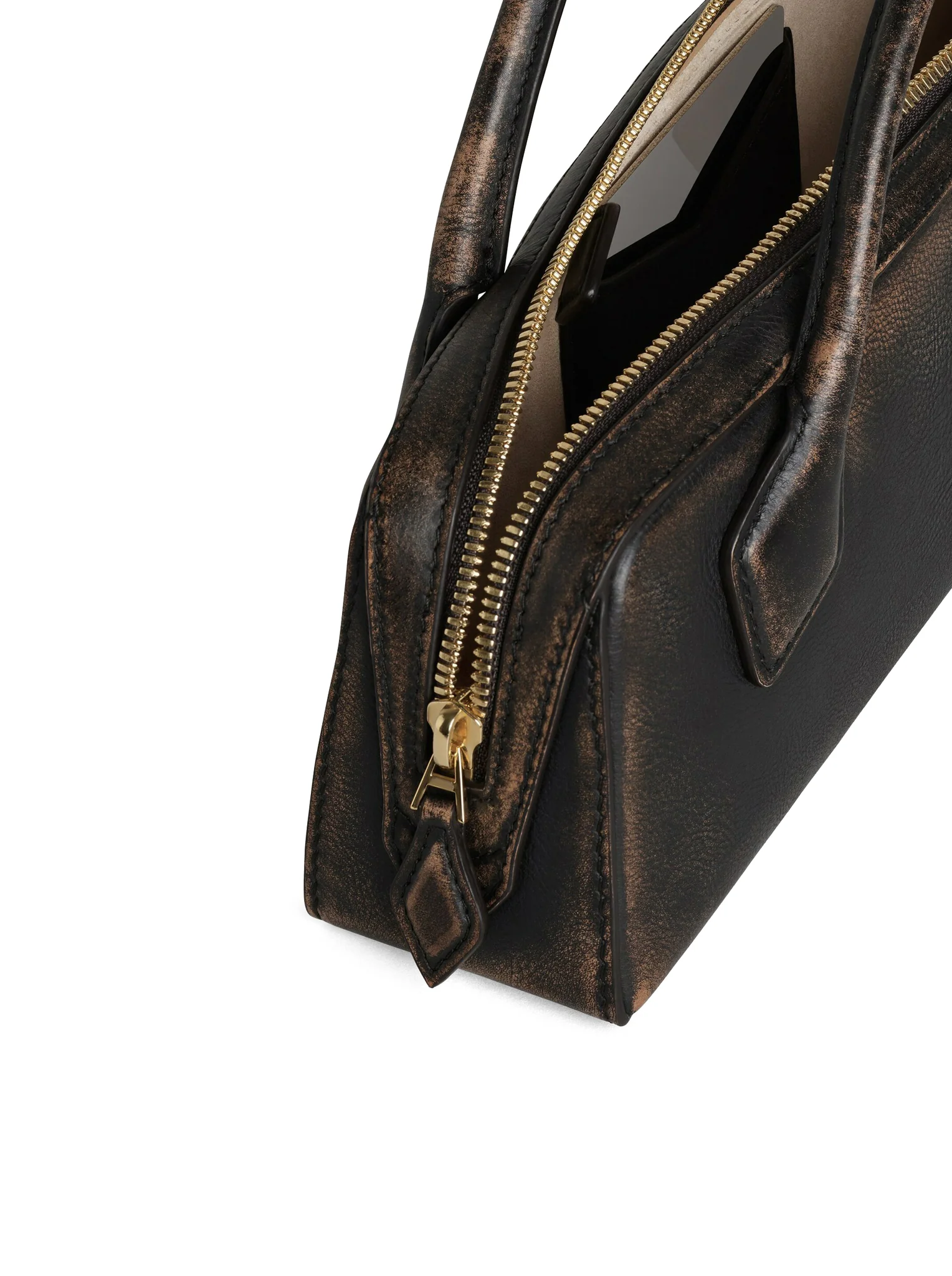 LE TECKEL POUCH IN AGED LEATHER - Image 5