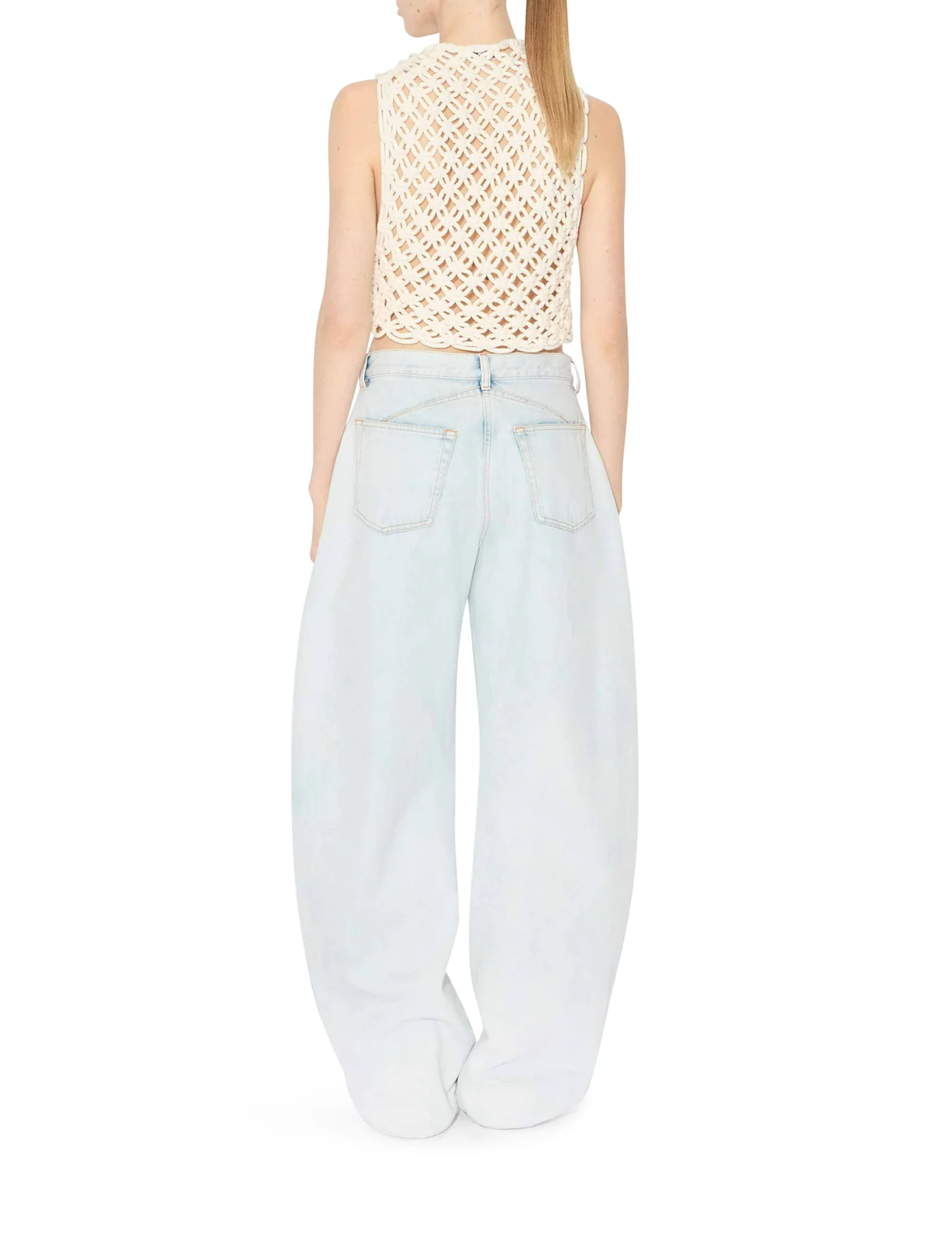 LOW WAIST ROUNDED JEANS - Image 3