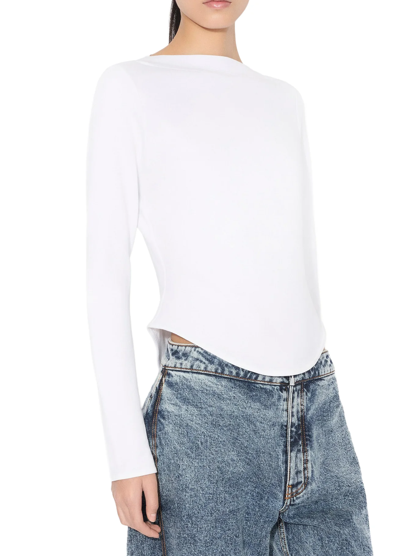 PETAL DENIM TROUSERS - Image 4