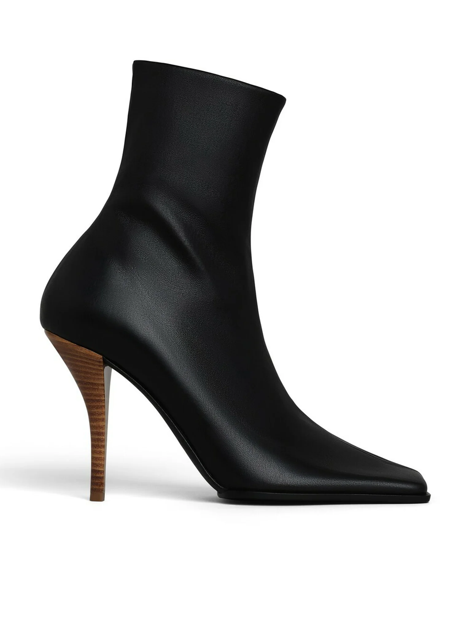SQUARE LEATHER BOOTS