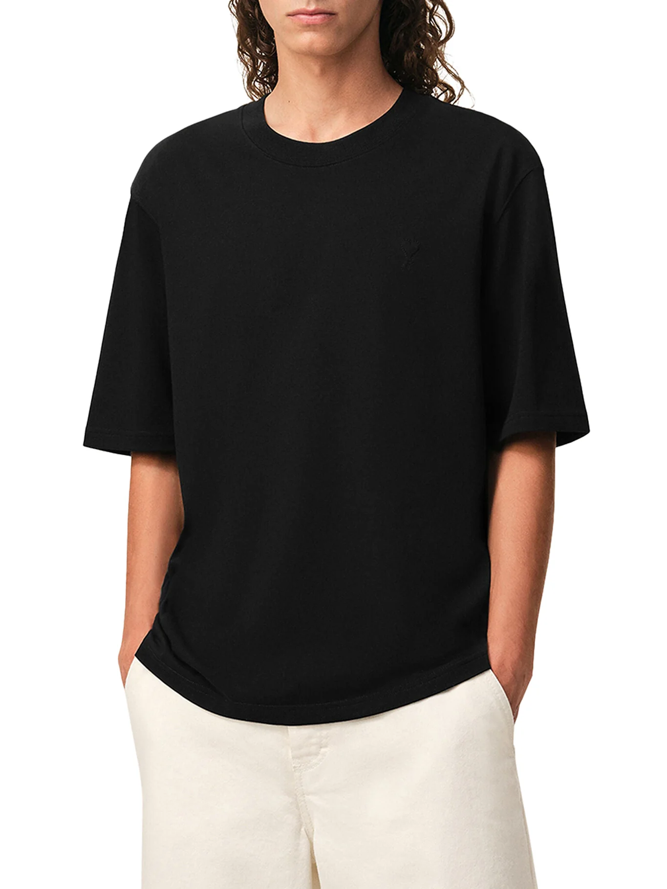 CREW NECK COTTON T-SHIRT WITH AMI DE COEUR LOGO - Image 4