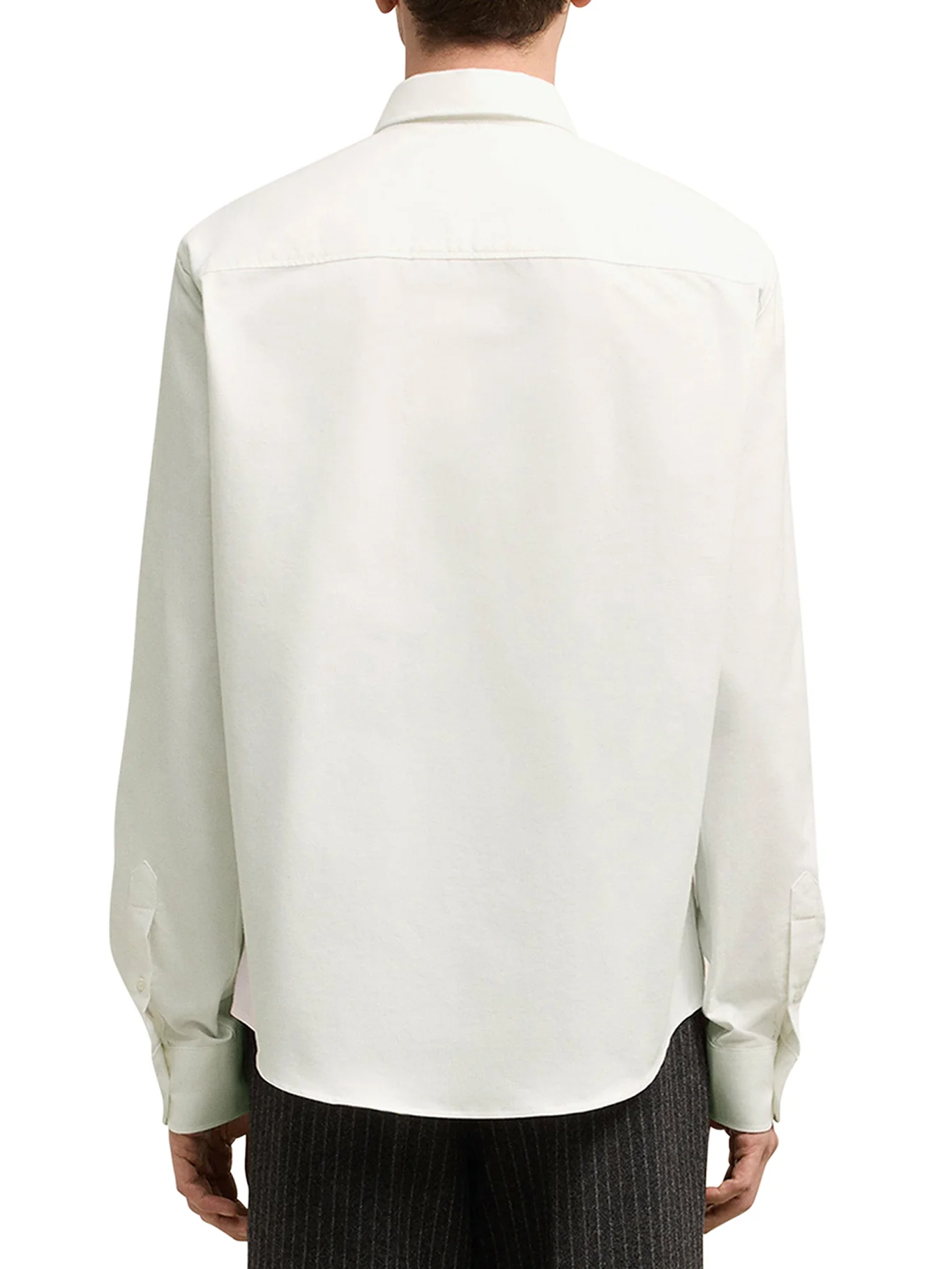 WHITE COTTON BUTTON-DOWN AMI DE COEUR SHIRT - Image 4