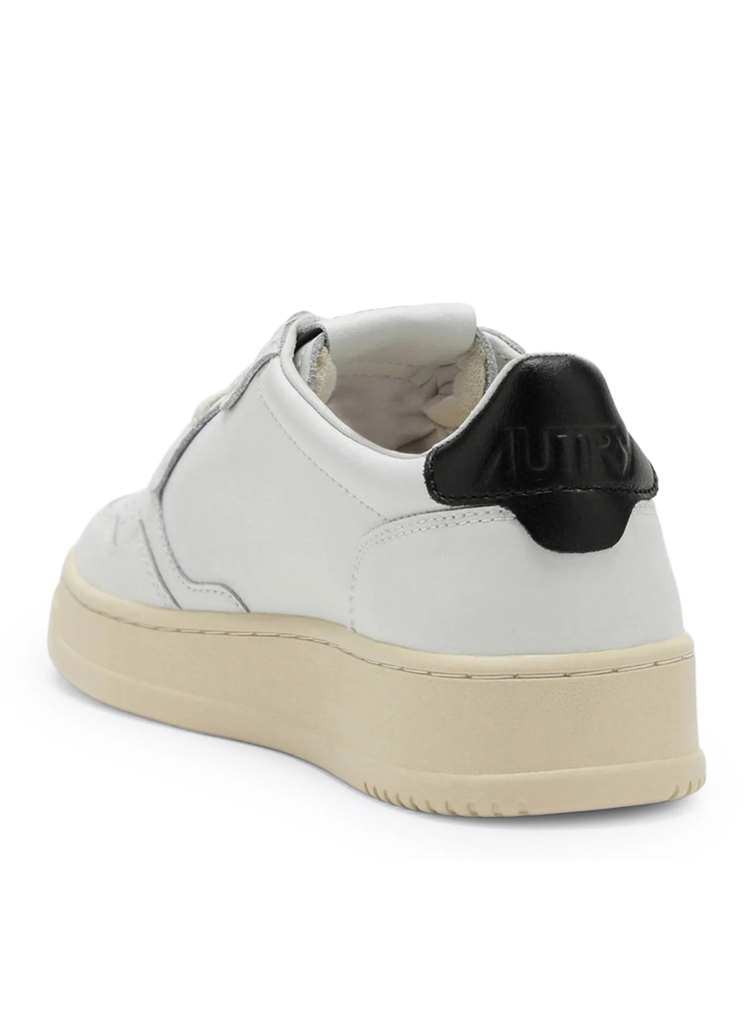 MEDALIST LOW SNEAKERS IN BLACK AND WHITE LEATHER - Image 3