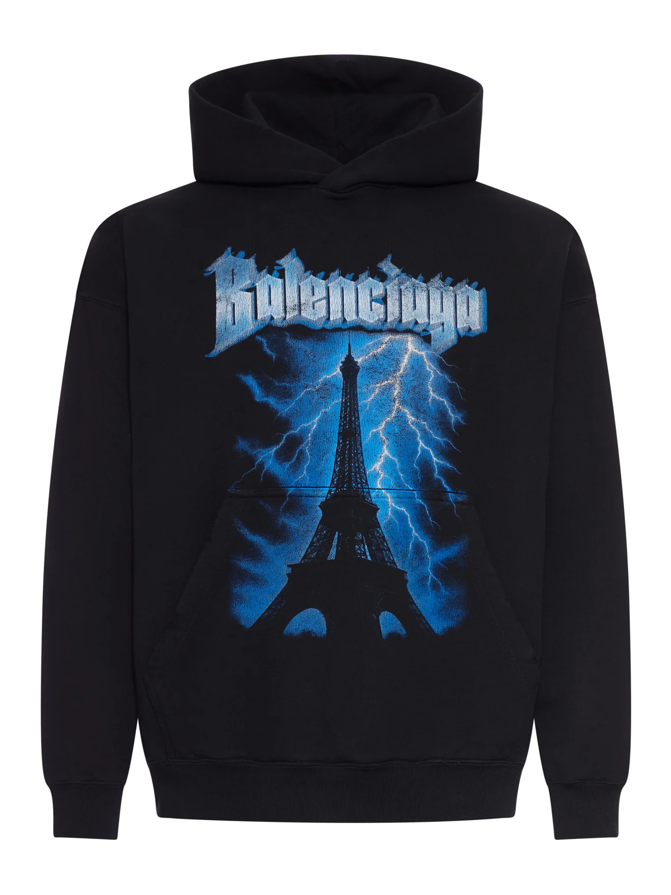 COTTON HOODIE WITH PLACED PRINT