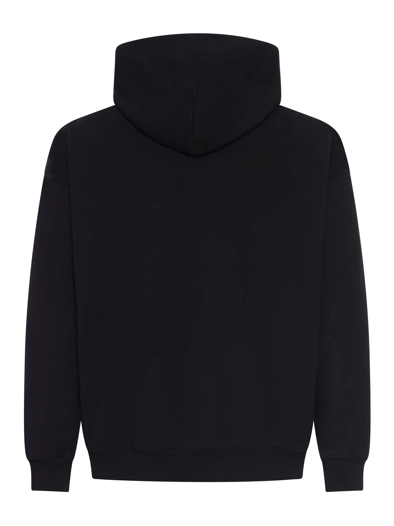 COTTON HOODIE WITH PLACED PRINT - Image 2