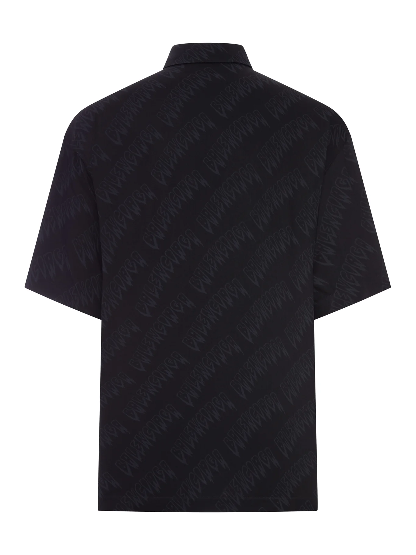 FLUID VISCOSE SHIRT WITH ALLOVER LOGO - Image 2