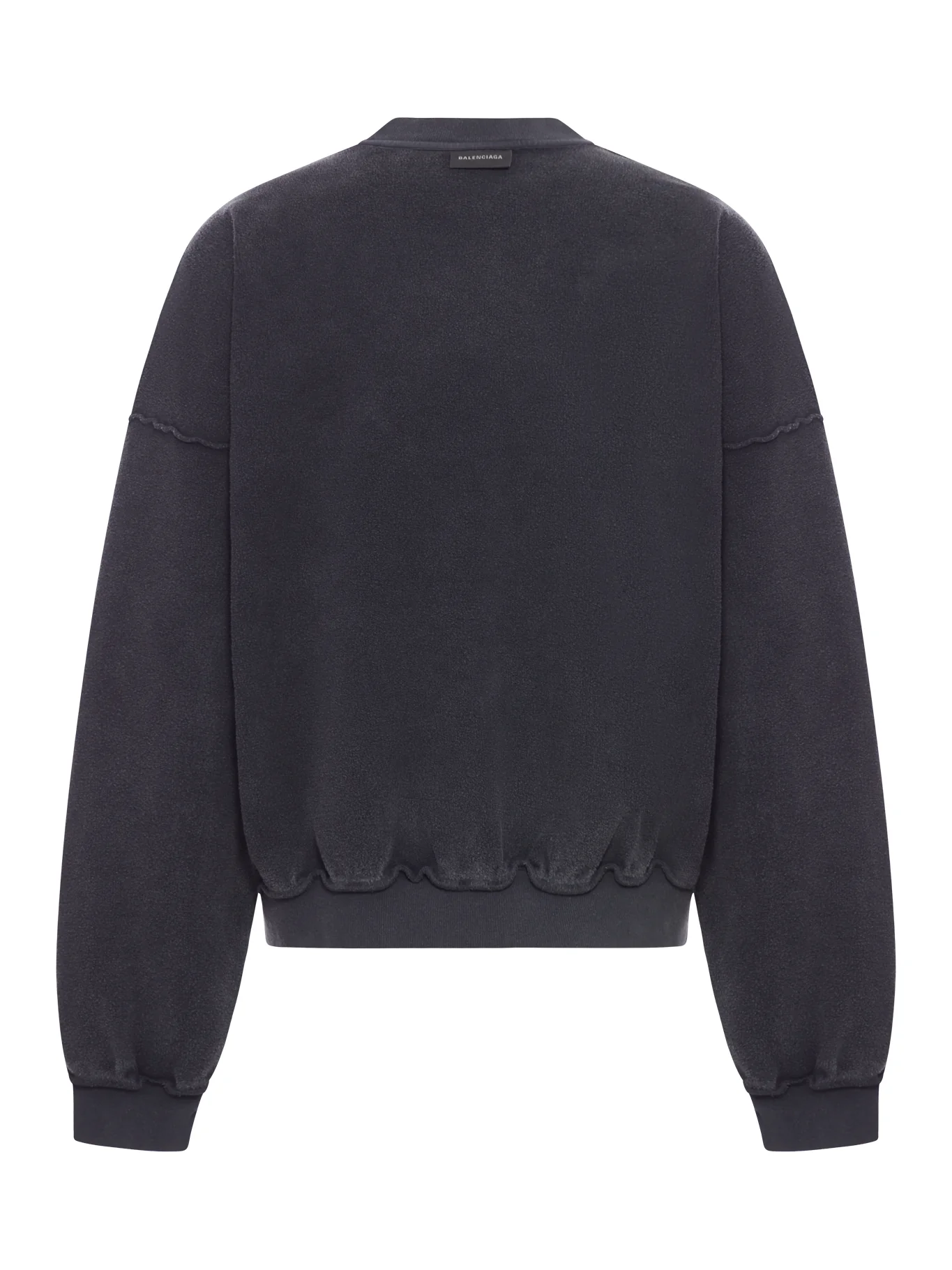 INSIDE-OUT 3B SPORTS ICON SWEATSHIRT IN DÉLAVÉ BLACK - Image 2