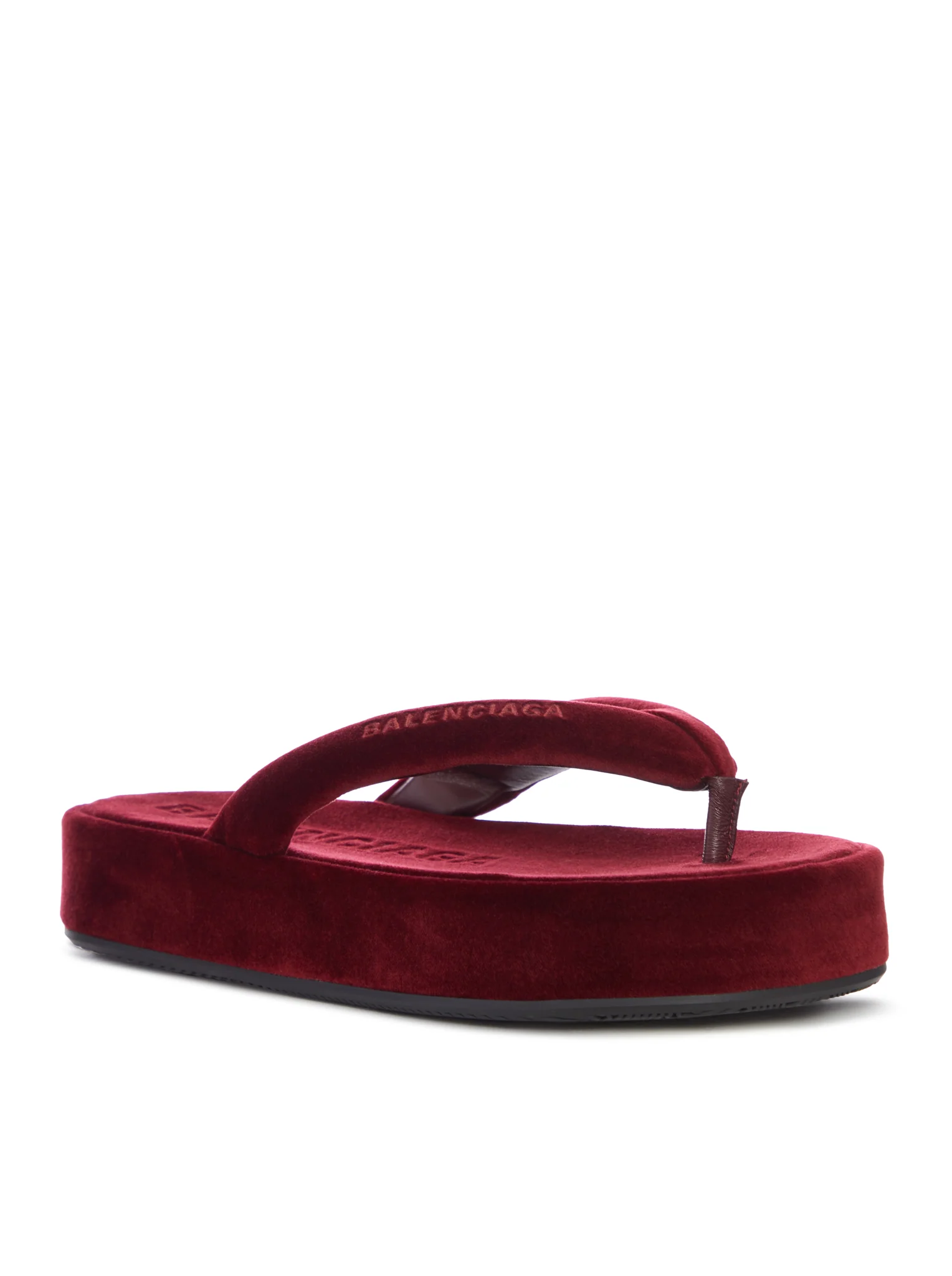 JET LAG FLIP FLOPS IN BURGUNDY - Image 2
