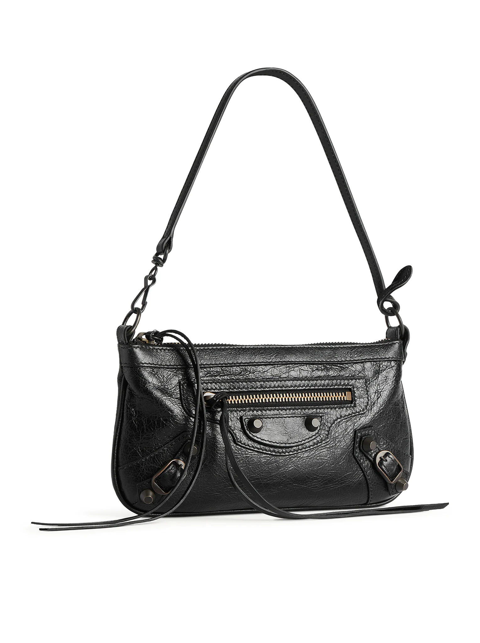 LE CITY CLUTCH WITH SHOULDER STRAP IN ARENA LAMBSKIN - Image 5