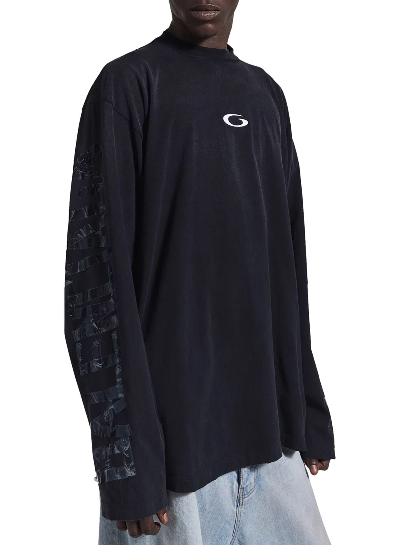 LONG-SLEEVED T-SHIRT WITH TRANSPARENT RIBBON - Image 3