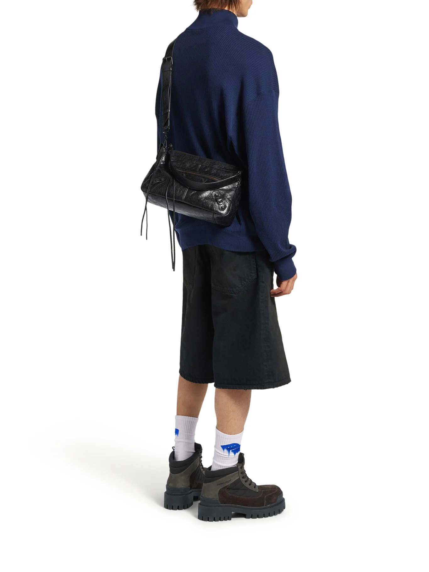 THE CITY SMALL MOTORCYCLE IN BLACK ARENA LAMBSKIN - Image 3