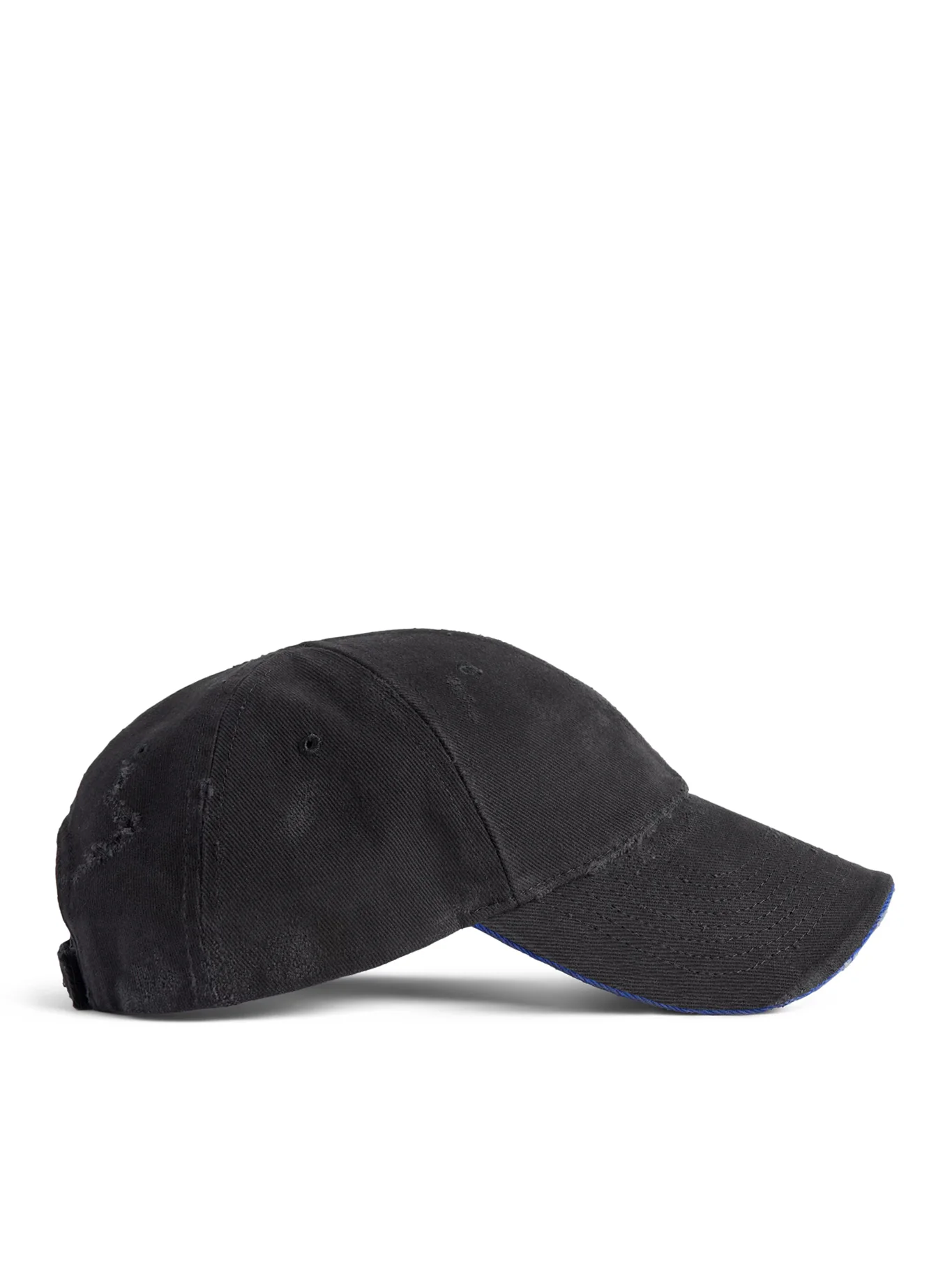 TILTED TYPO CAP IN BLACK - Image 3