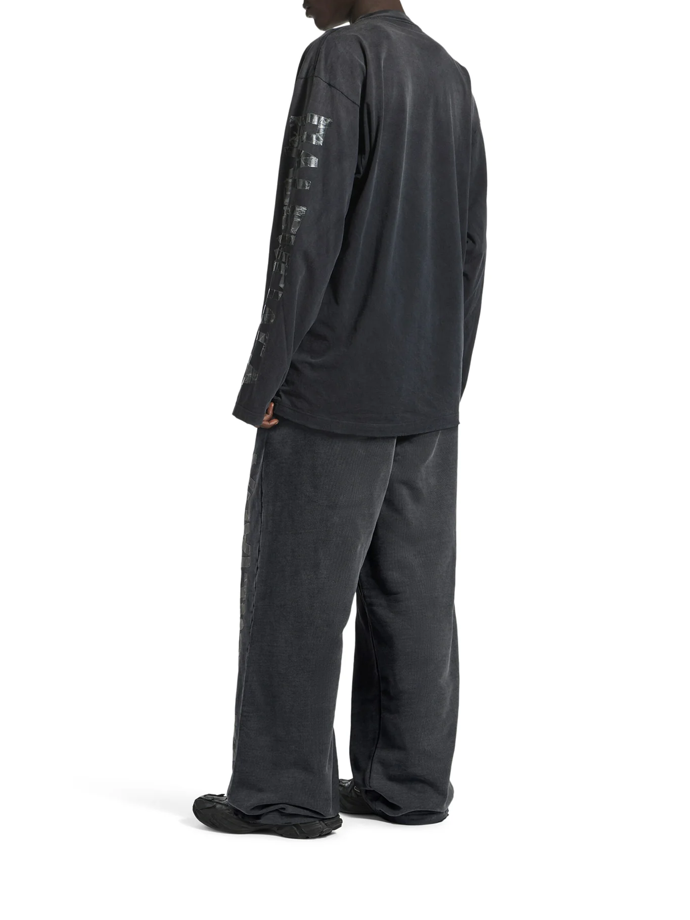 WIDE TROUSERS WITH TRANSPARENT TAPE - Image 4