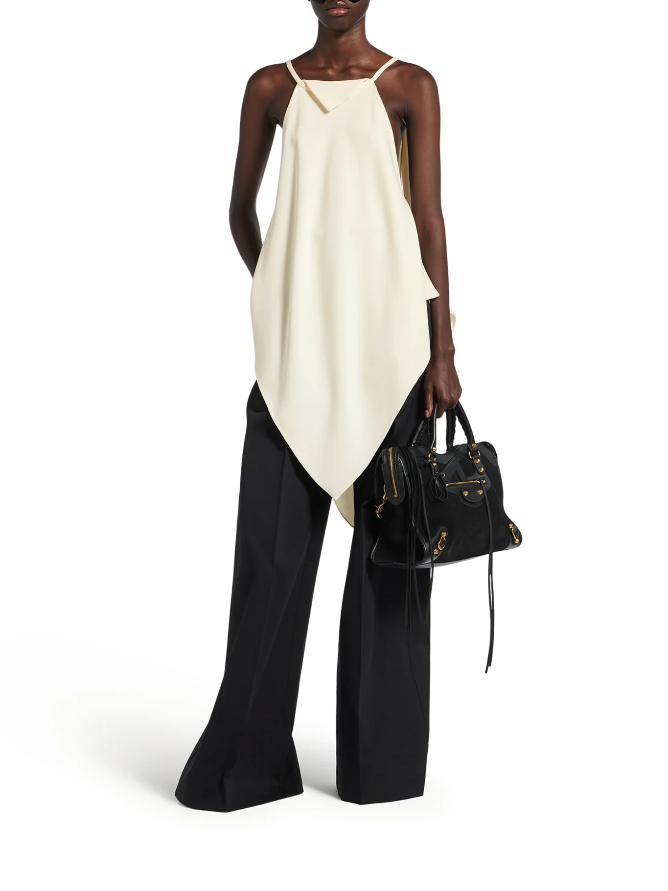 WOMEN`S SCARF TOP IN IVORY - Image 2