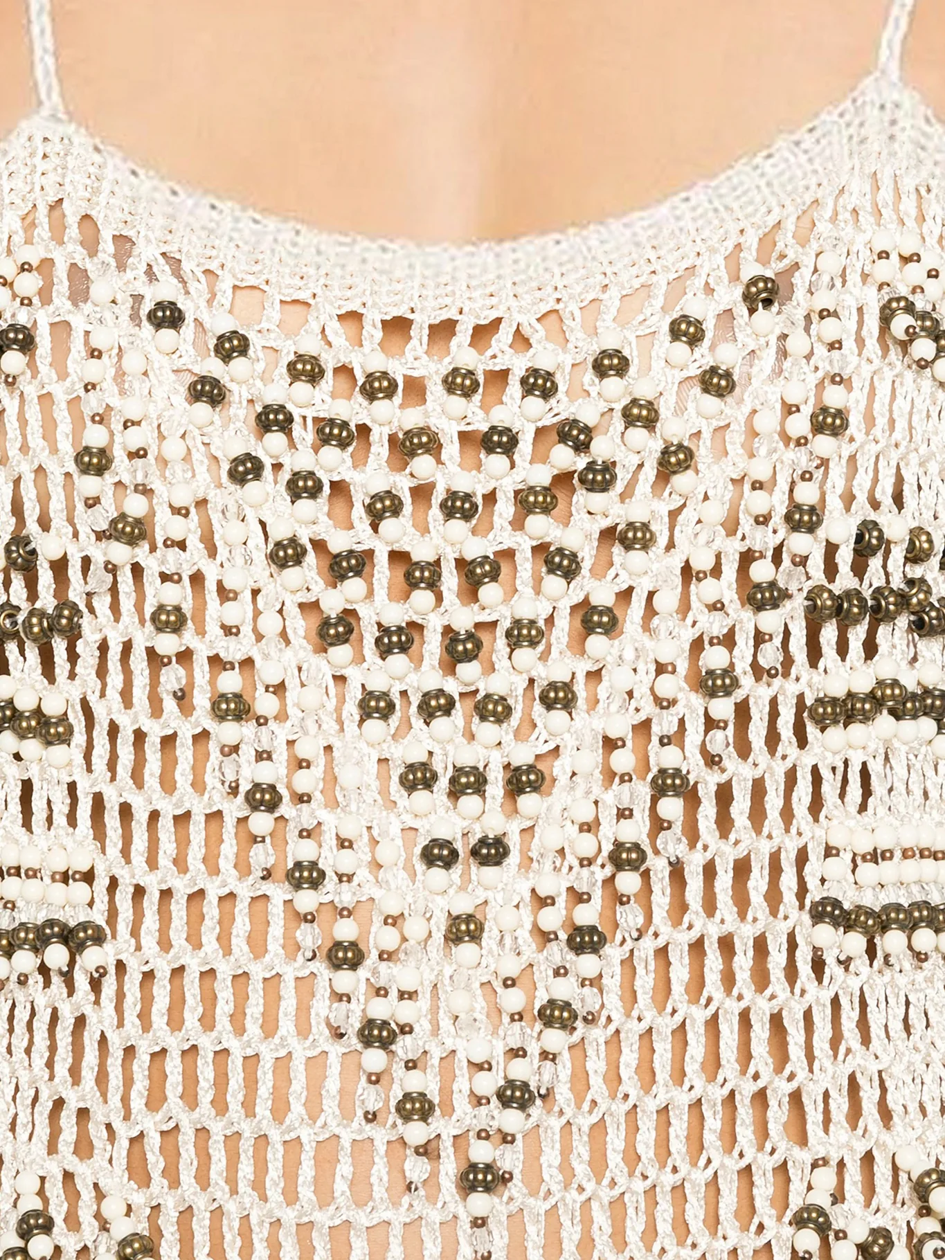 TAKARA LONG DRESS WITH FRINGES - Image 4
