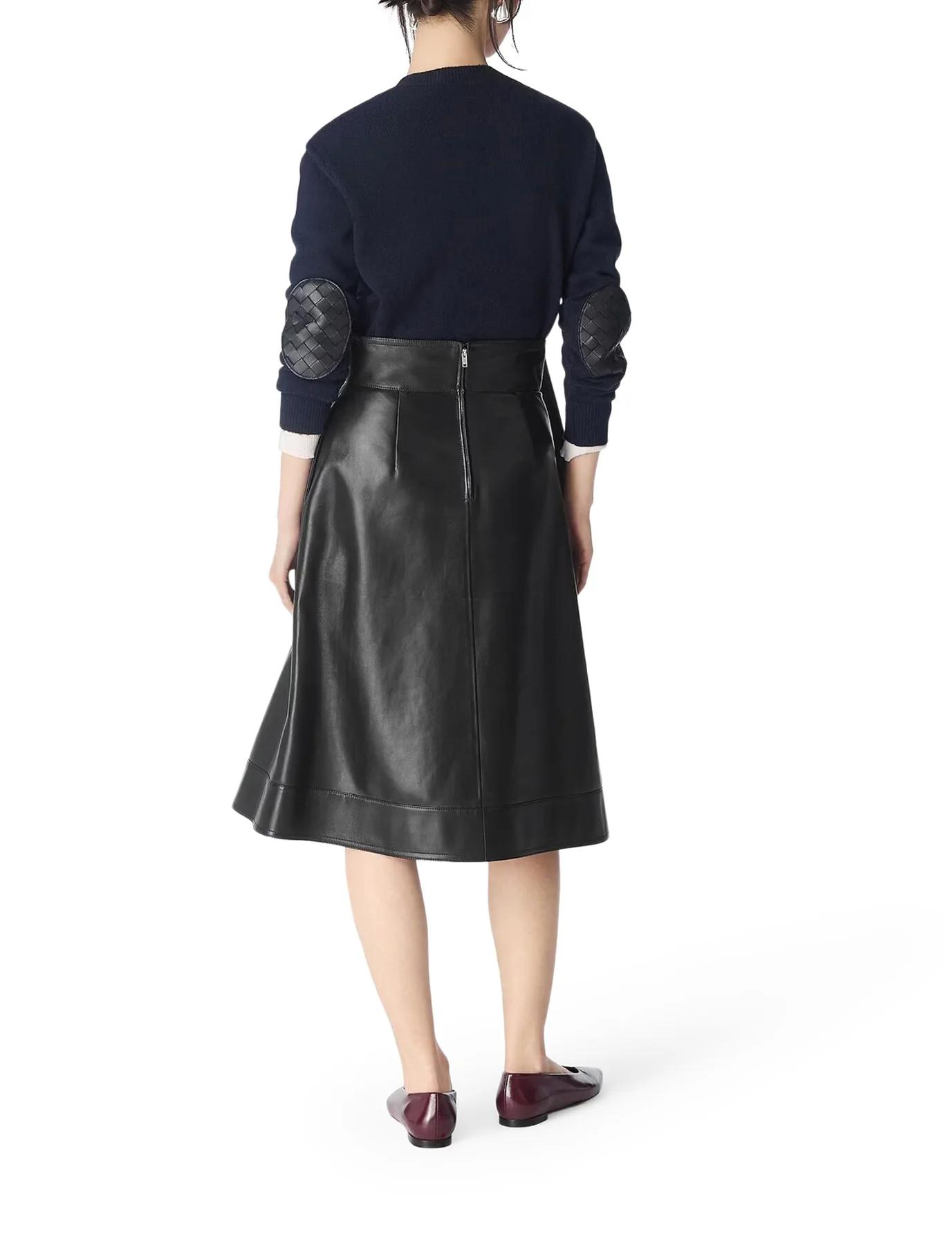 LEATHER A-LINE SKIRT - Image 4
