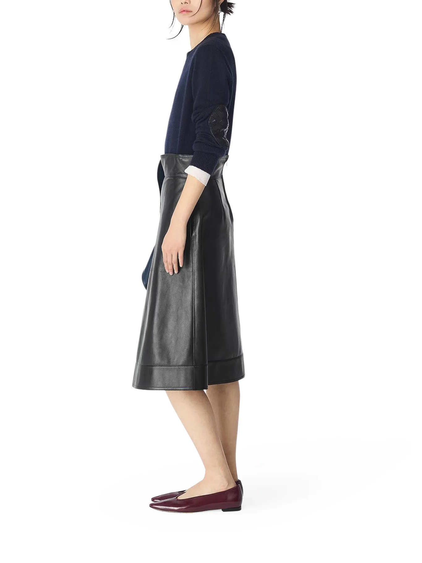 LEATHER A-LINE SKIRT - Image 5