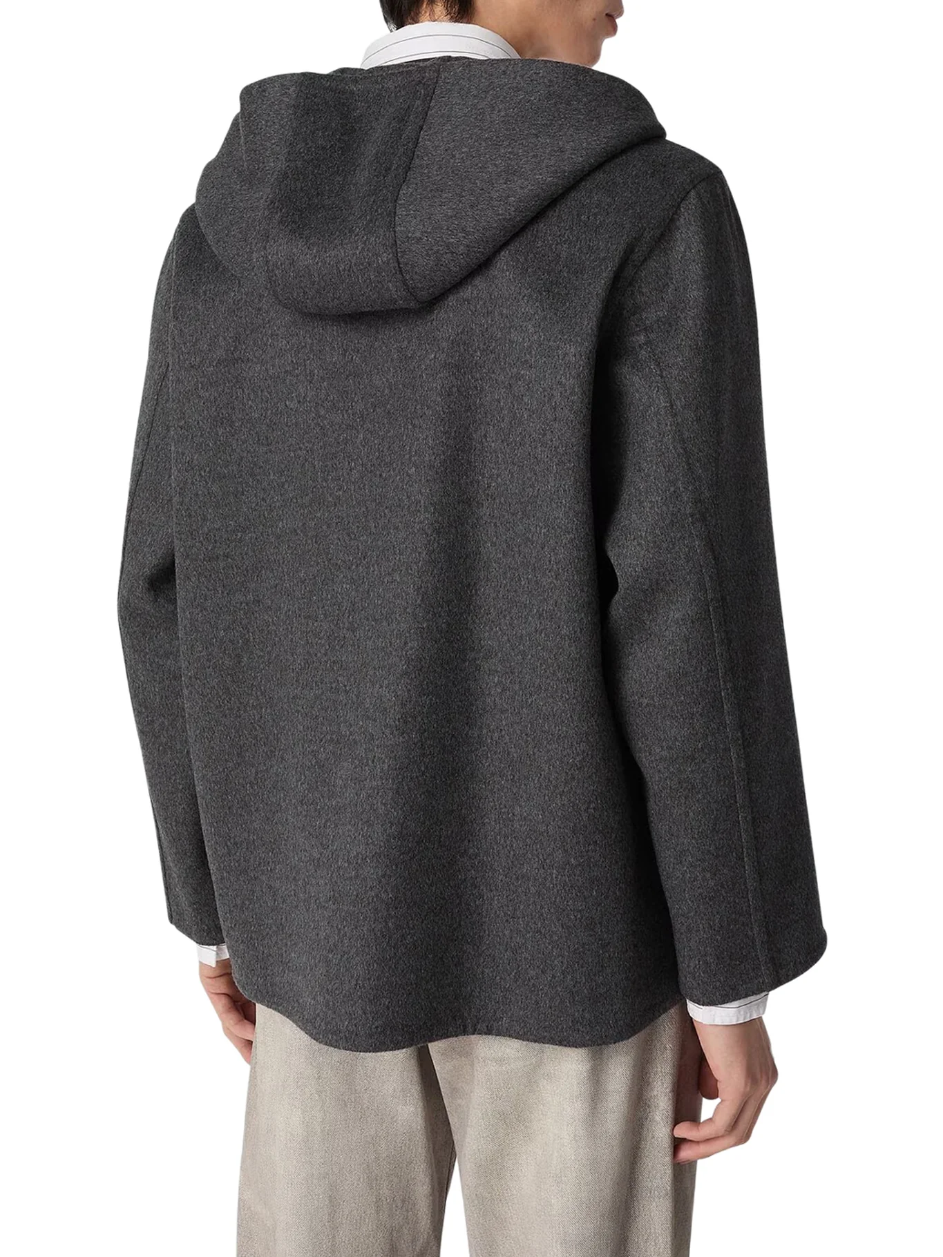 DOUBLE-SIDED WOOL HOODED JACKET - Image 4