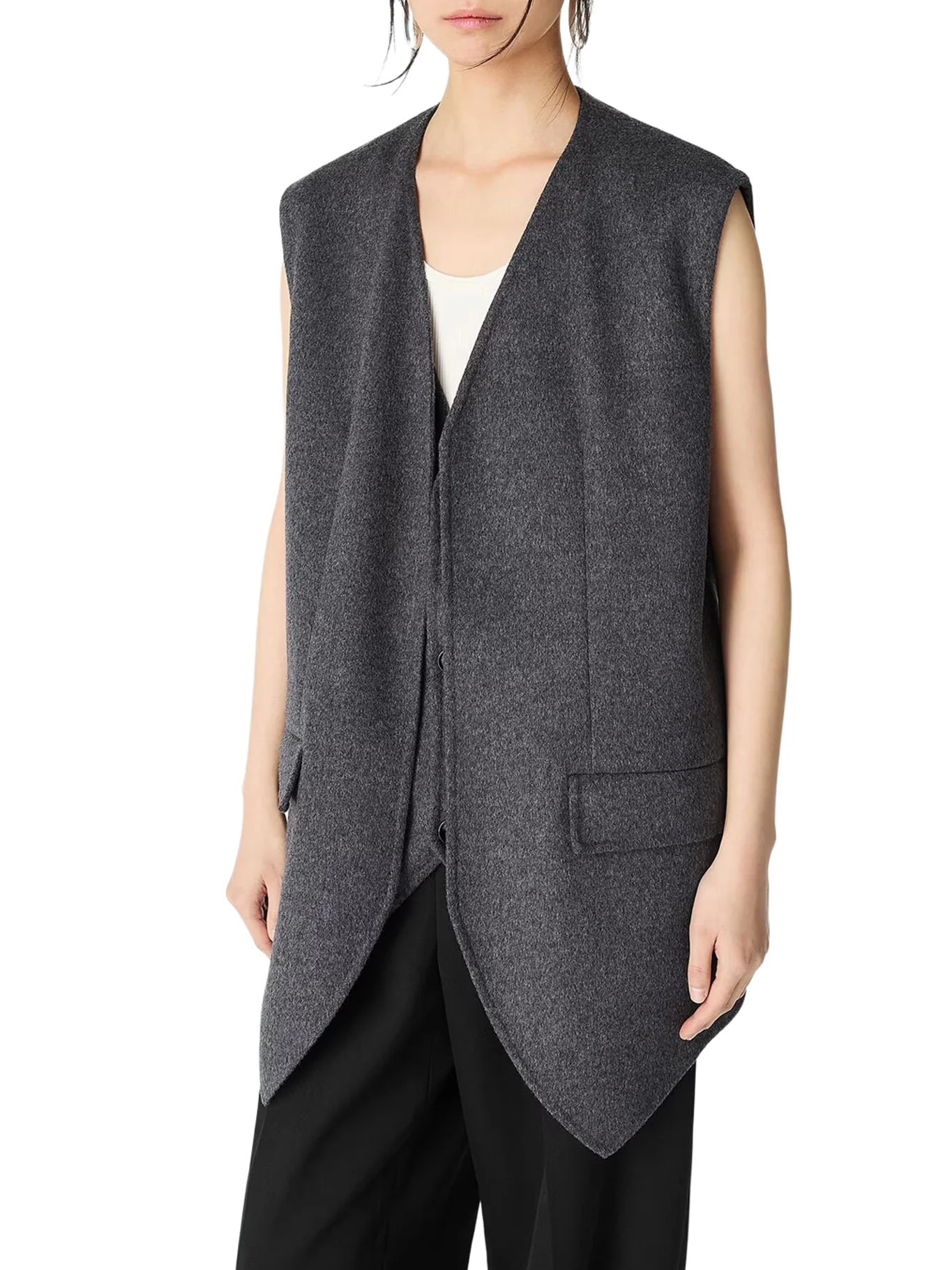 DOUBLE-FACE WOOL VEST - Image 2