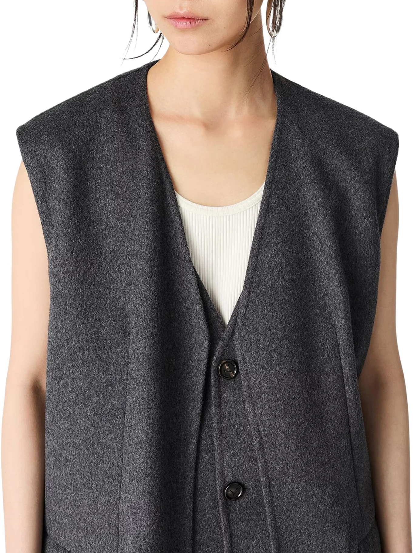 DOUBLE-FACE WOOL VEST - Image 4