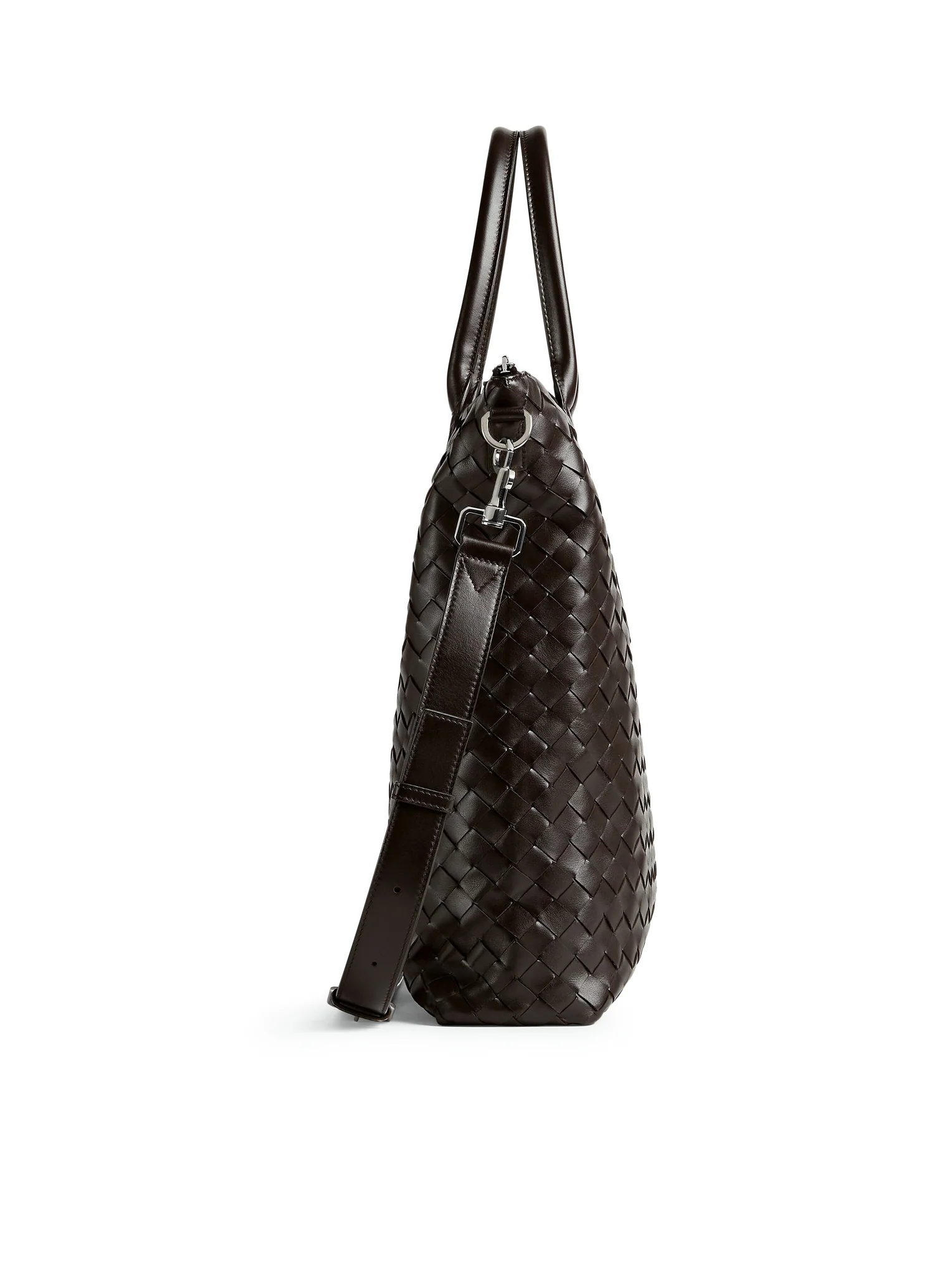 NORTH-SOUTH WOVEN TOTE BAG WITH ZIP - Image 4