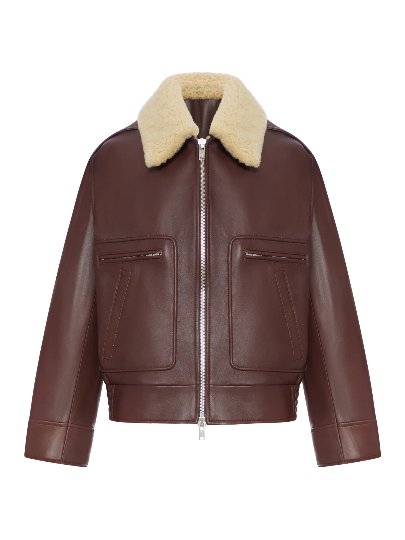 NAPPA BOMBER JACKET WITH SHEARLING COLLAR