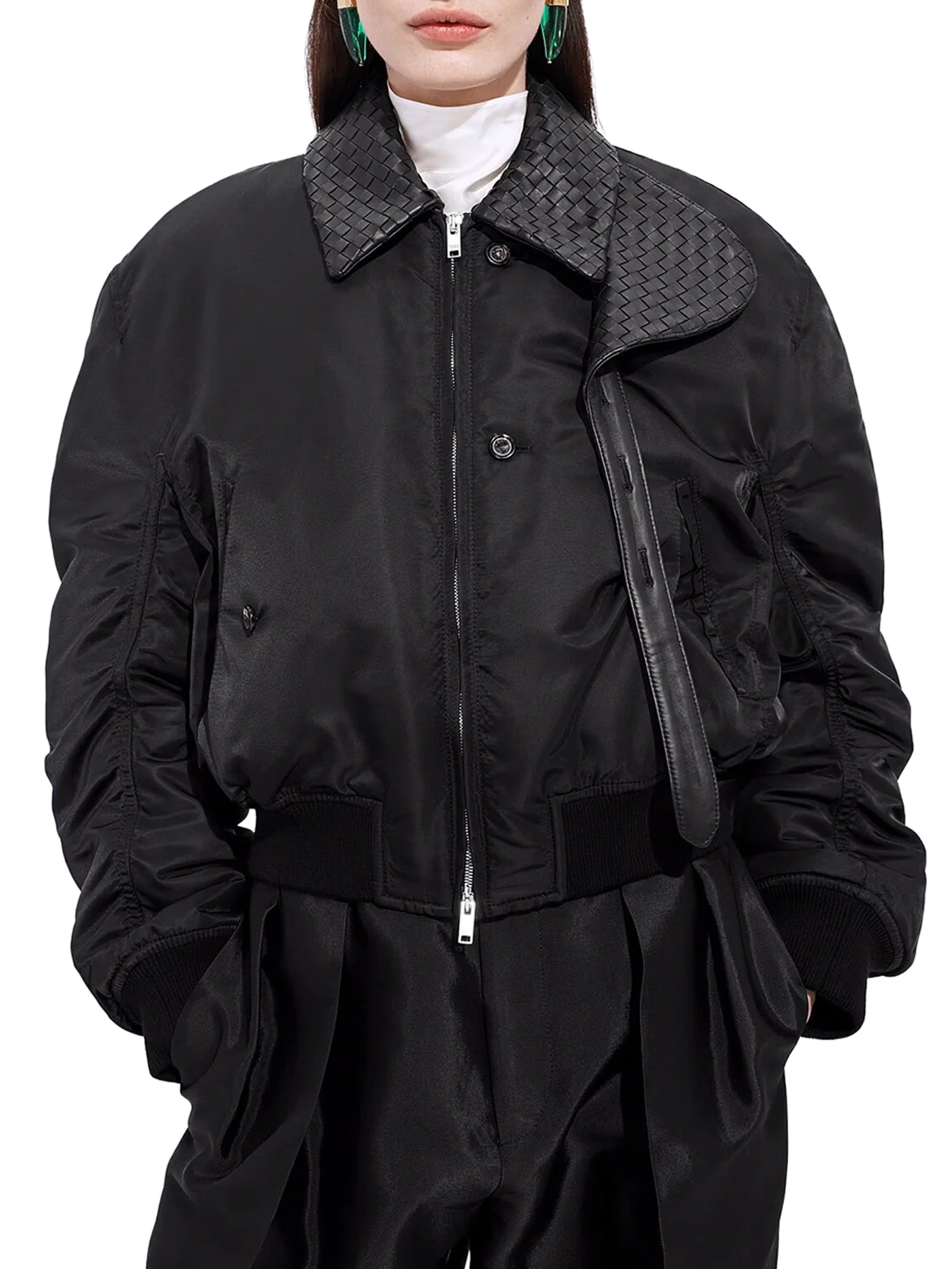 PADDED NYLON BOMBER - Image 2