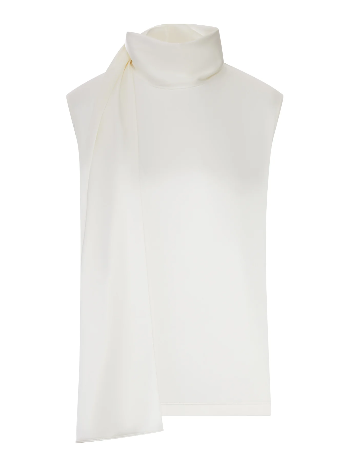 SILK STRETCH SATIN TOP