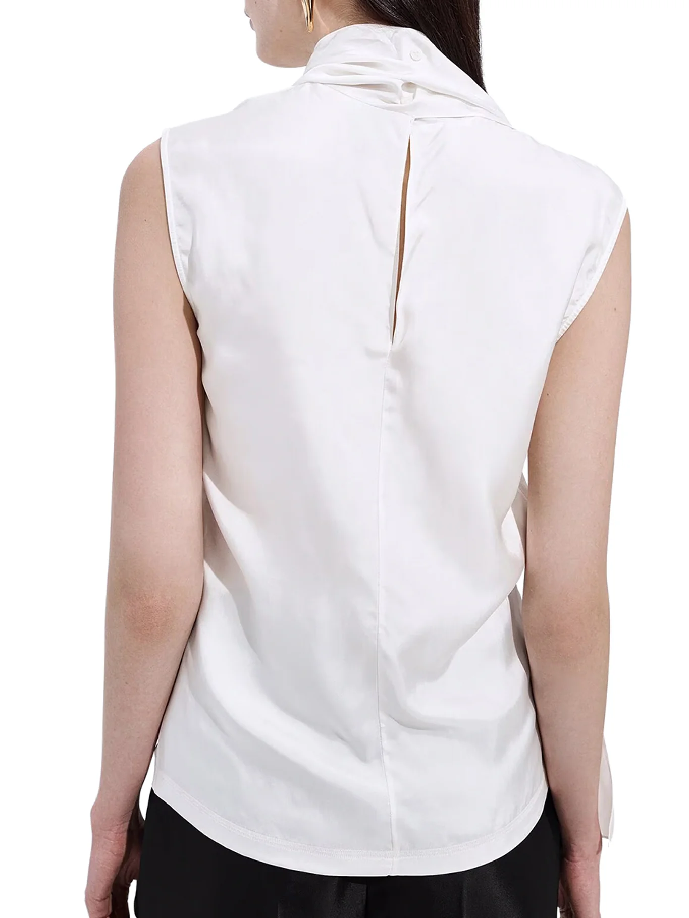 SILK STRETCH SATIN TOP - Image 3