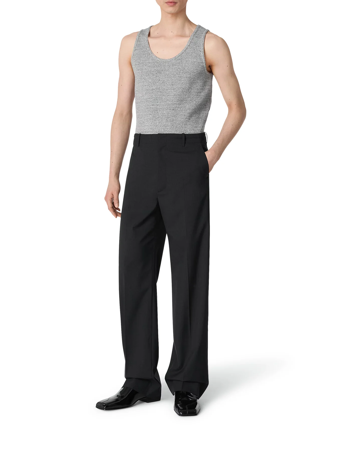 THIN WOOL TROUSERS - Image 2