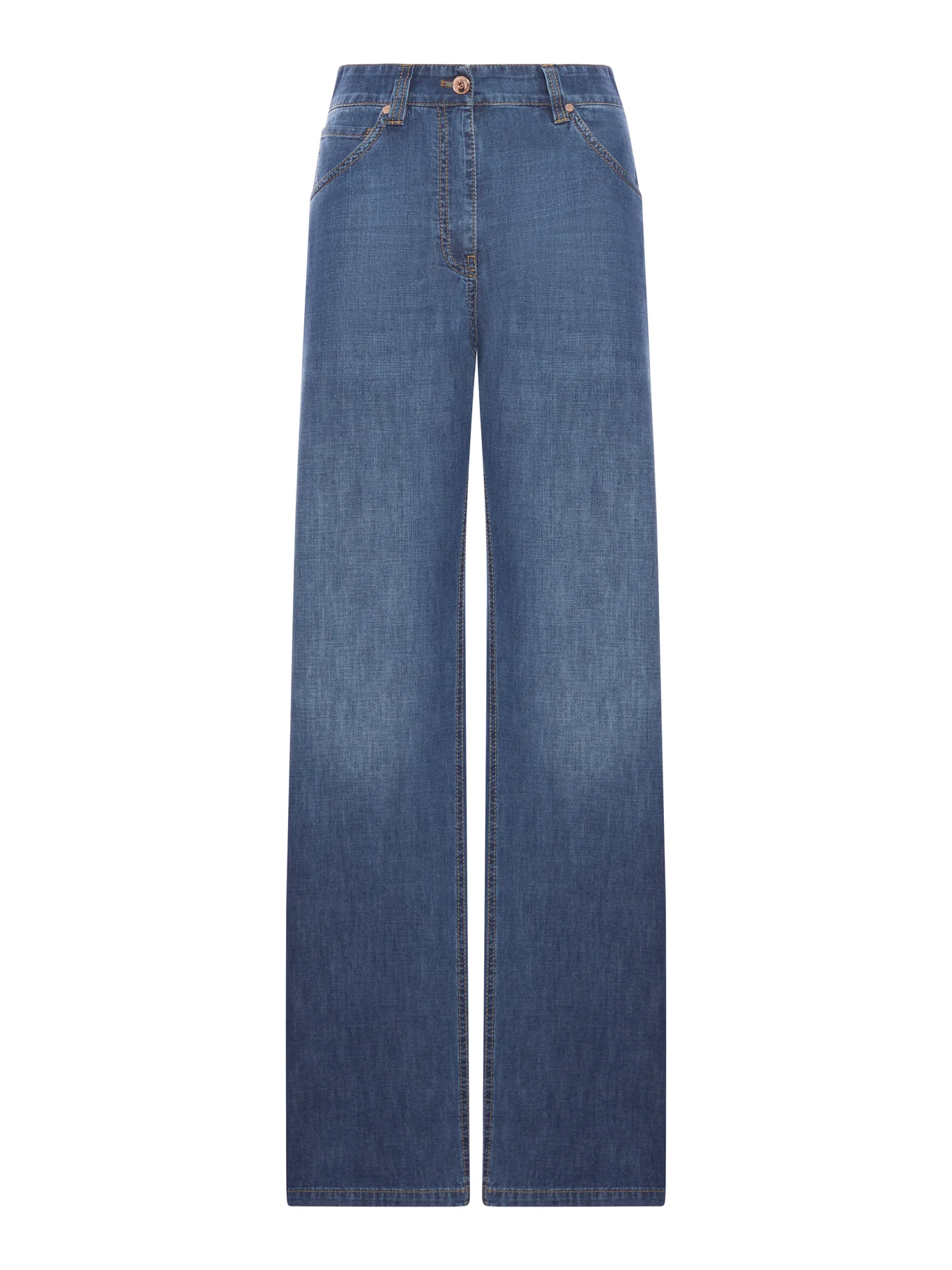 BAGGY LIGHTWEIGHT DENIM TROUSERS WITH FURNITURE