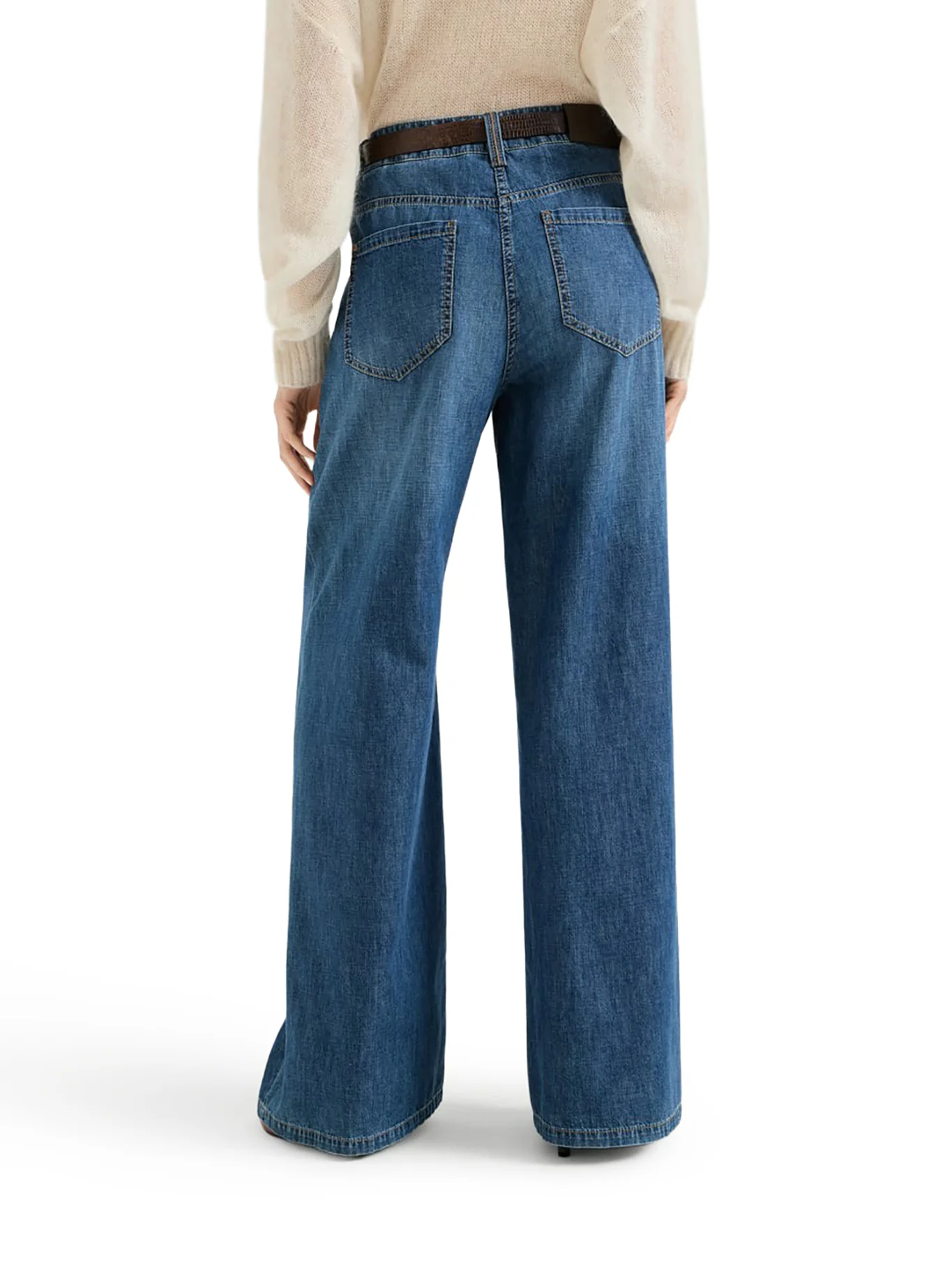 BAGGY LIGHTWEIGHT DENIM TROUSERS WITH FURNITURE - Image 4