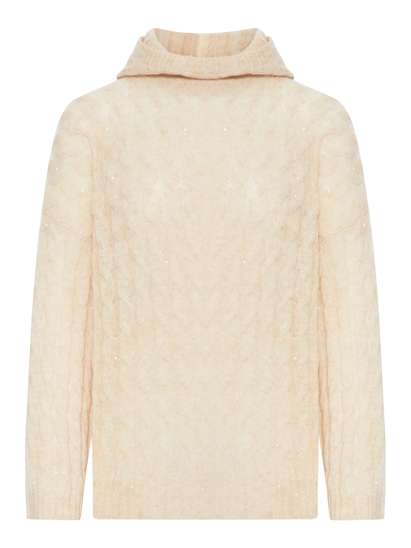 CASHMERE BLEND HOODED SWEATER