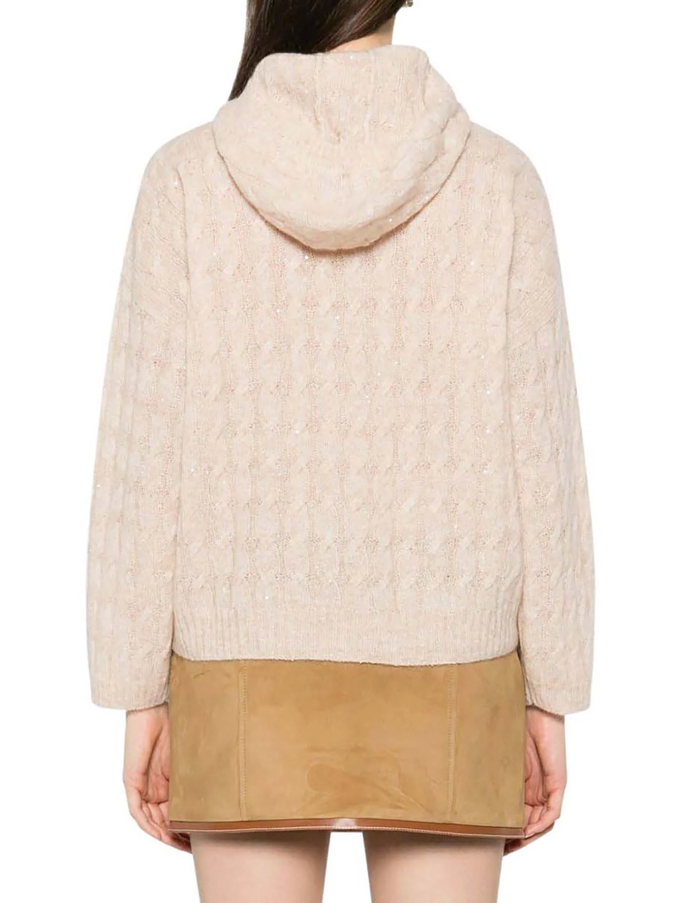 CASHMERE BLEND HOODED SWEATER - Image 4