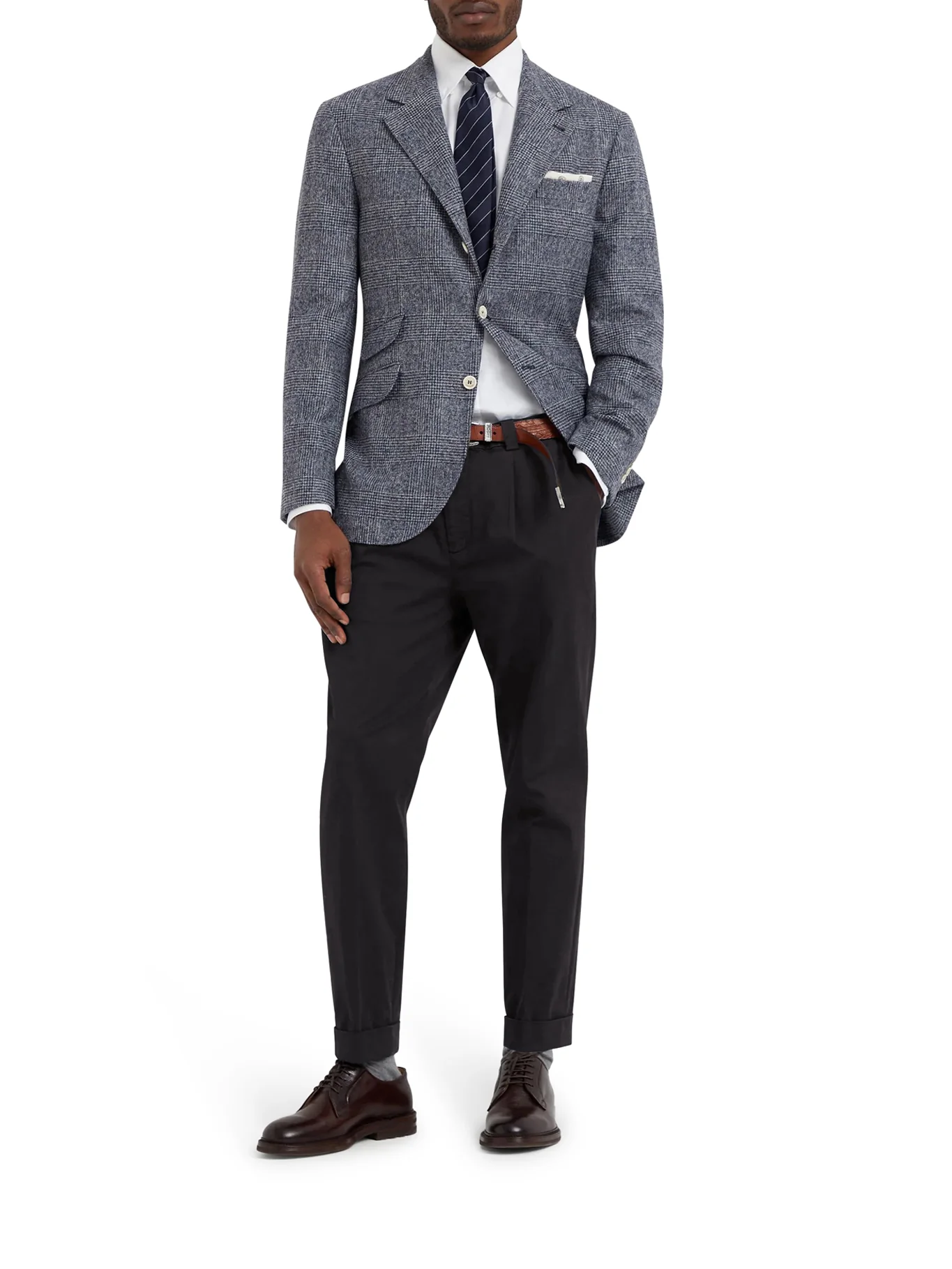 COTTON BLEND CHINO PANTS - Image 2