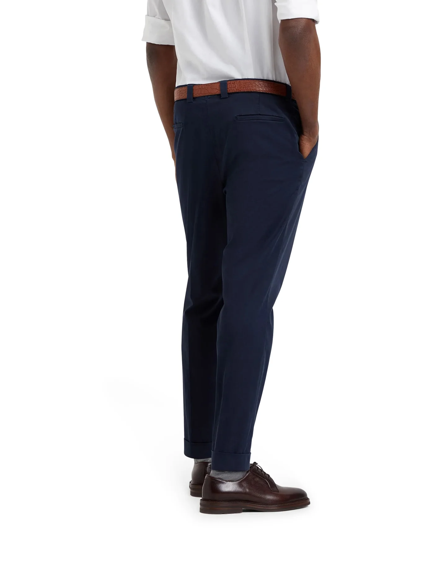COTTON BLEND CHINO PANTS - Image 4