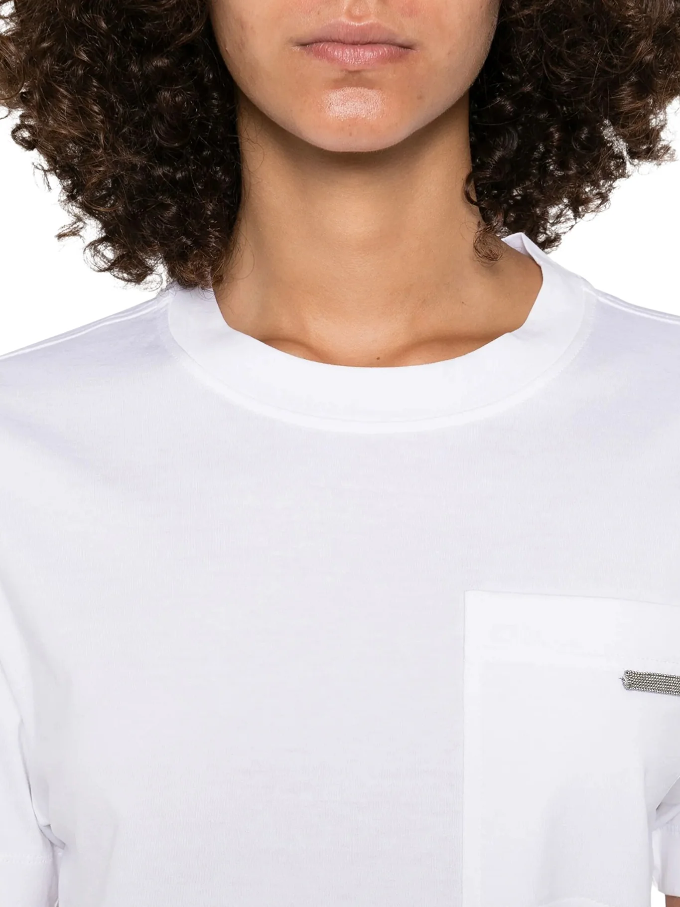 CREW NECK COTTON T-SHIRT WITH MOBILE APPLICATION - Image 4