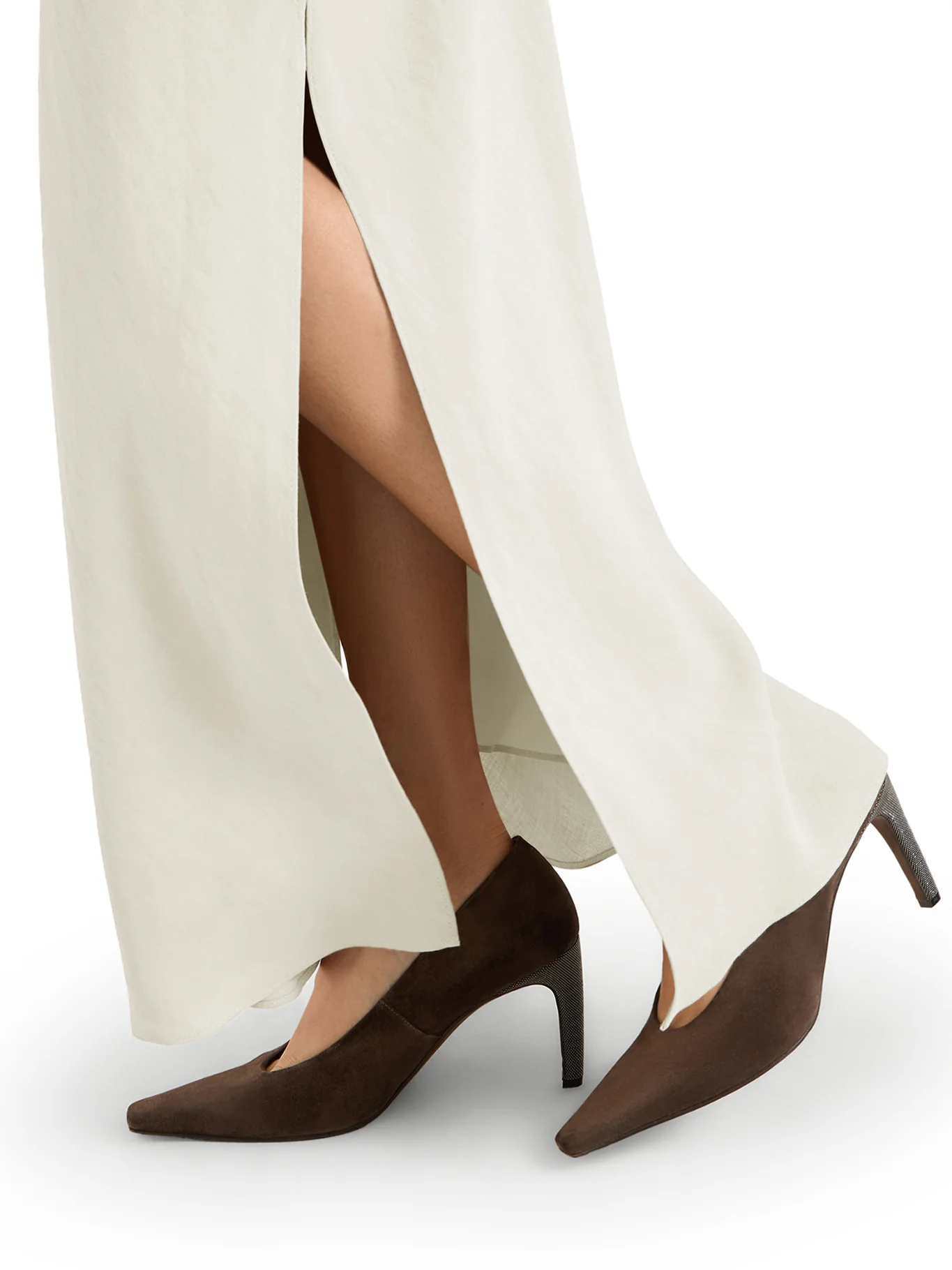 FLUID BIAS-CUT SKIRT IN LINEN BLEND - Image 5