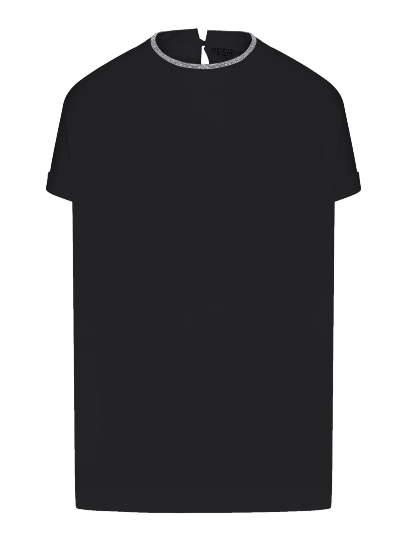 JERSEY T-SHIRT WITH PRECIOUS FAUX LAYERING