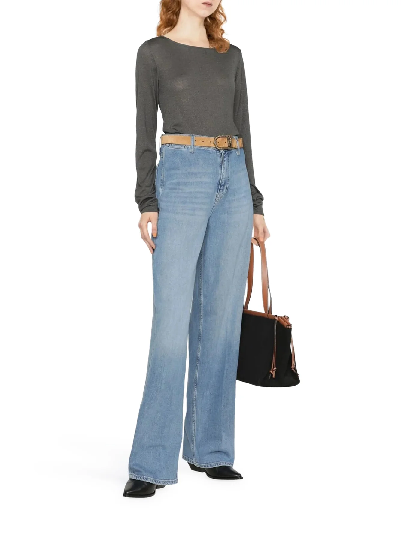 LIGHTWEIGHT CASHMERE AND SILK SPARKLING SWEATER - Image 2