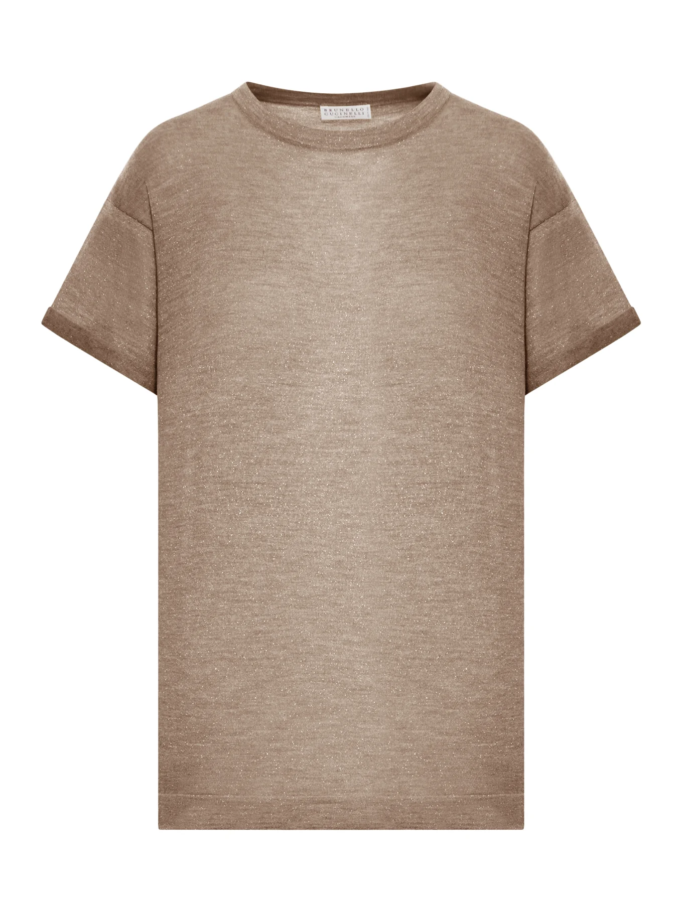 LIGHTWEIGHT CASHMERE AND SILK SWEATER WITH LUREX INSERTS