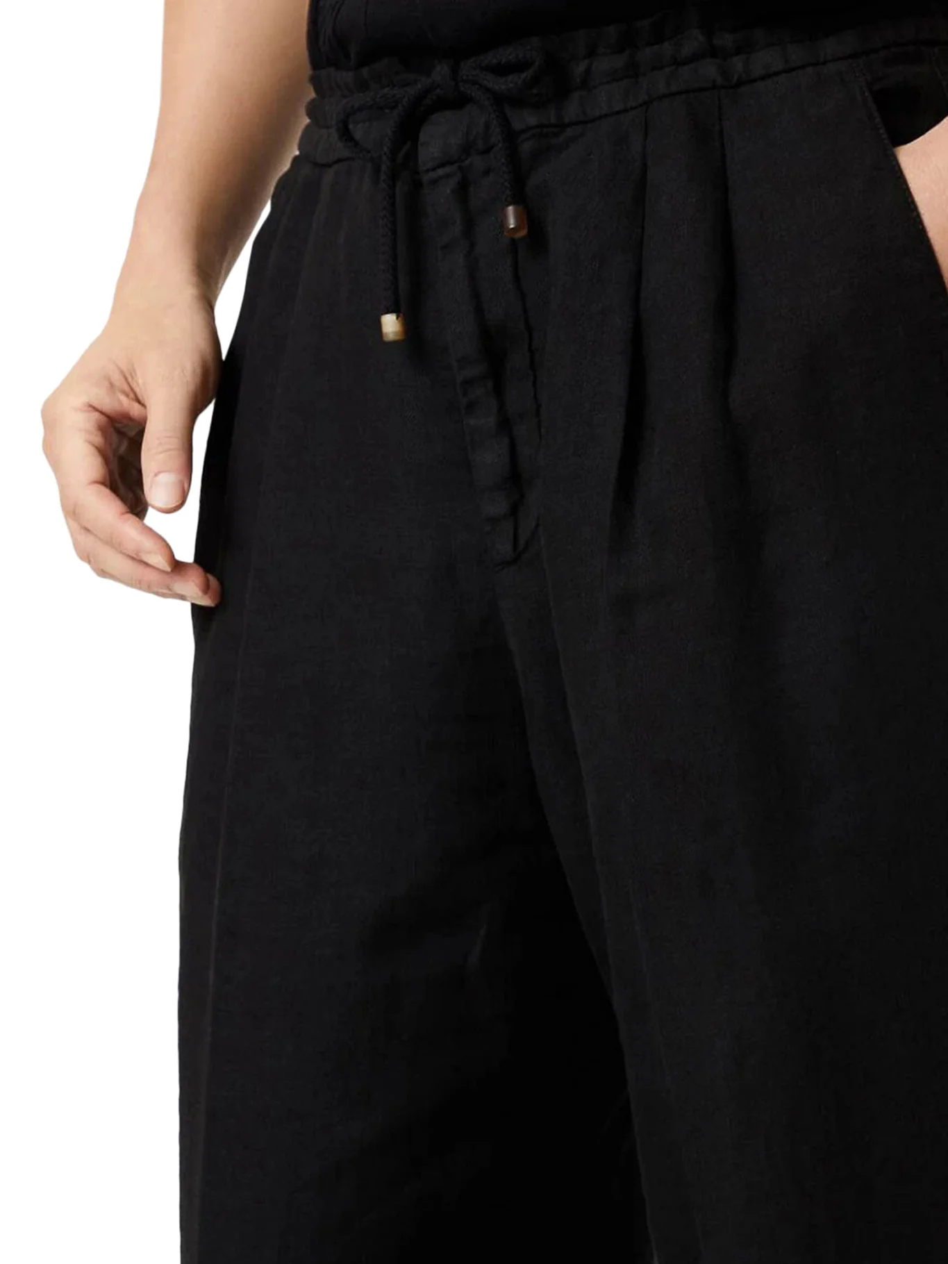 LINEN TROUSERS WITH DRAWSTRING - Image 5