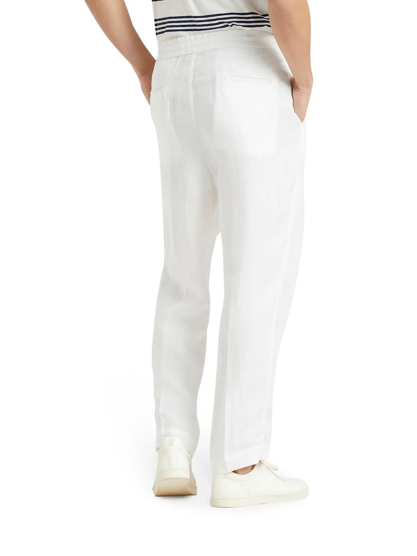 LINEN TROUSERS WITH DRAWSTRING - Image 4