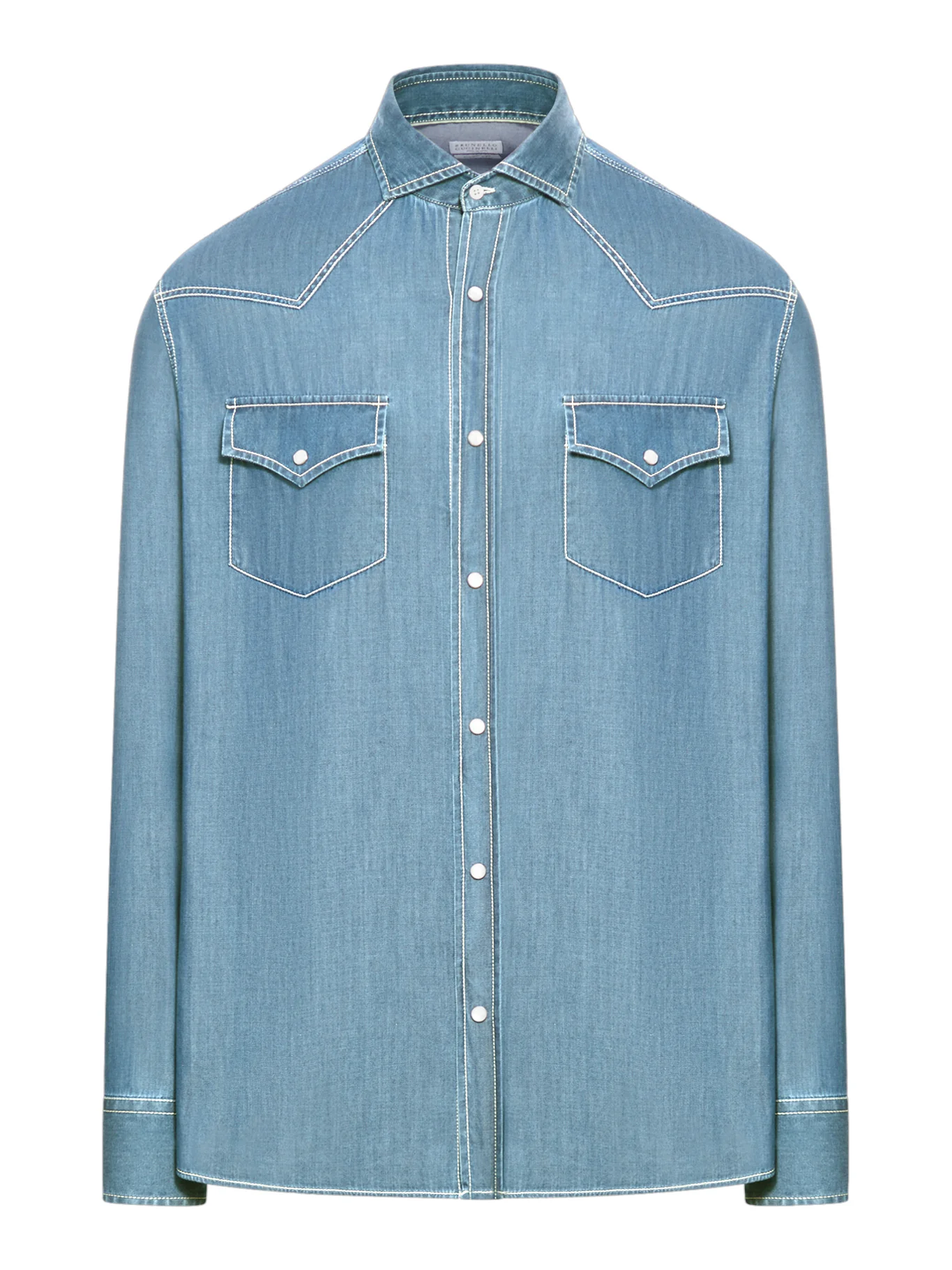 LONG-SLEEVED DENIM SHIRT