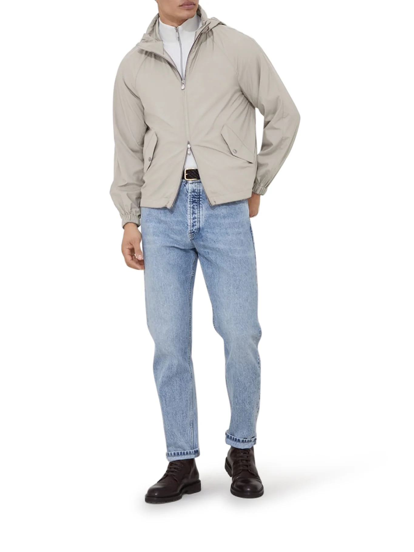 UNLINED OUTERWEAR IN TECHNICAL FABRIC WITH HOOD - Image 2