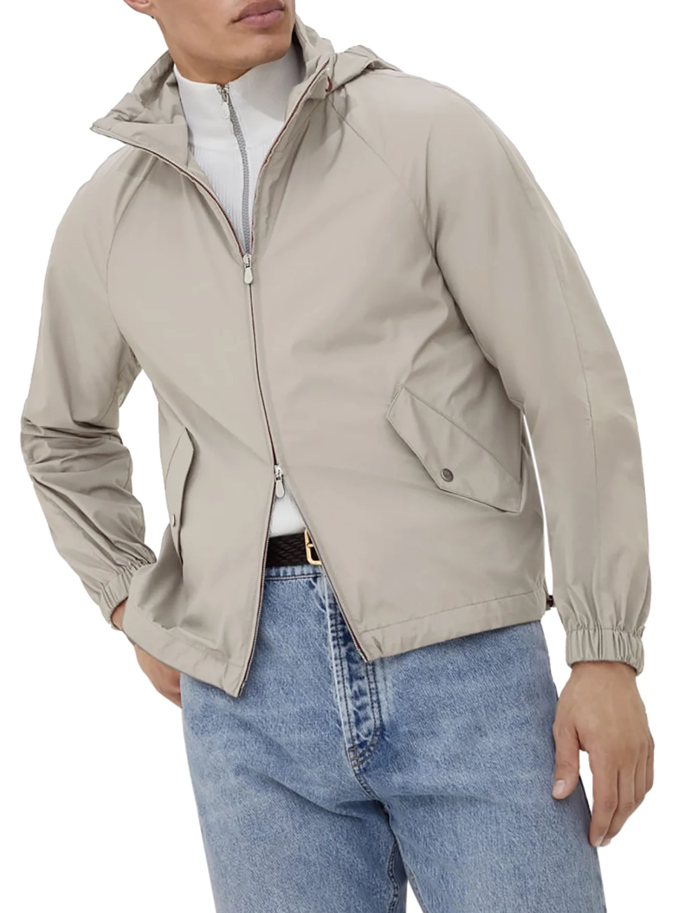 UNLINED OUTERWEAR IN TECHNICAL FABRIC WITH HOOD - Image 3