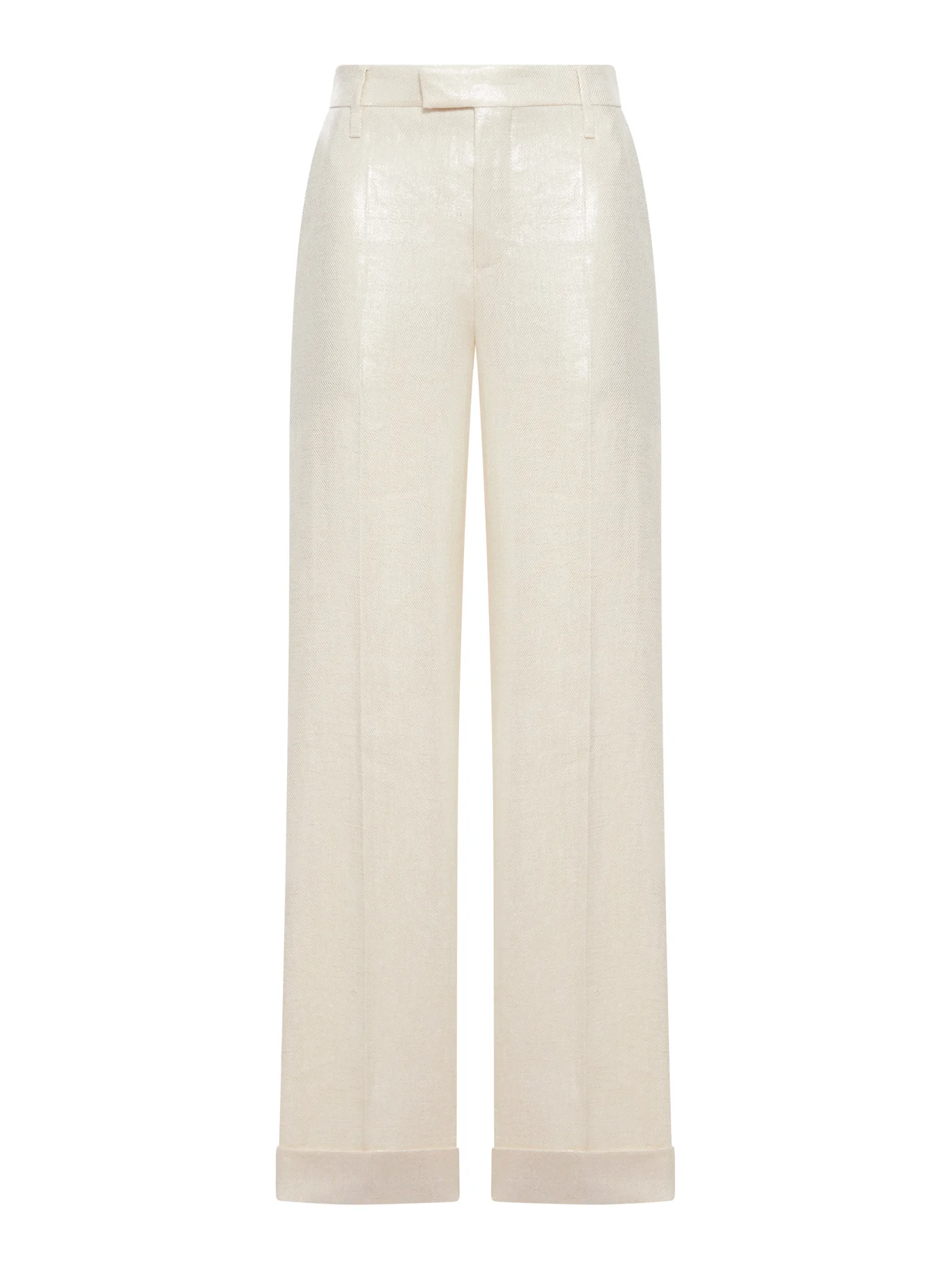 WIDE-LEG TAILORED LINEN TROUSERS