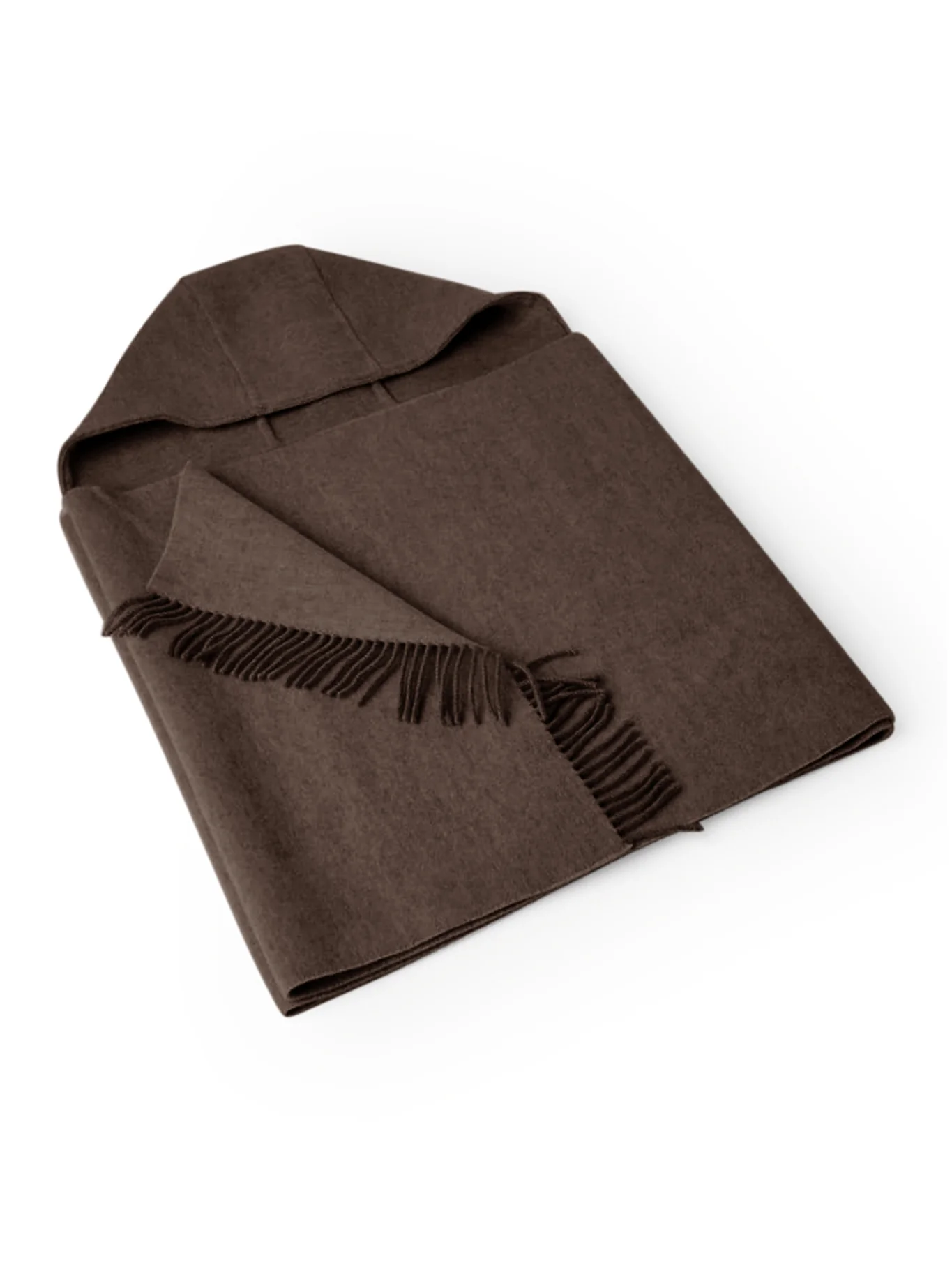 WOOL AND CASHMERE KNIT SCARF WITH HOOD - Image 2